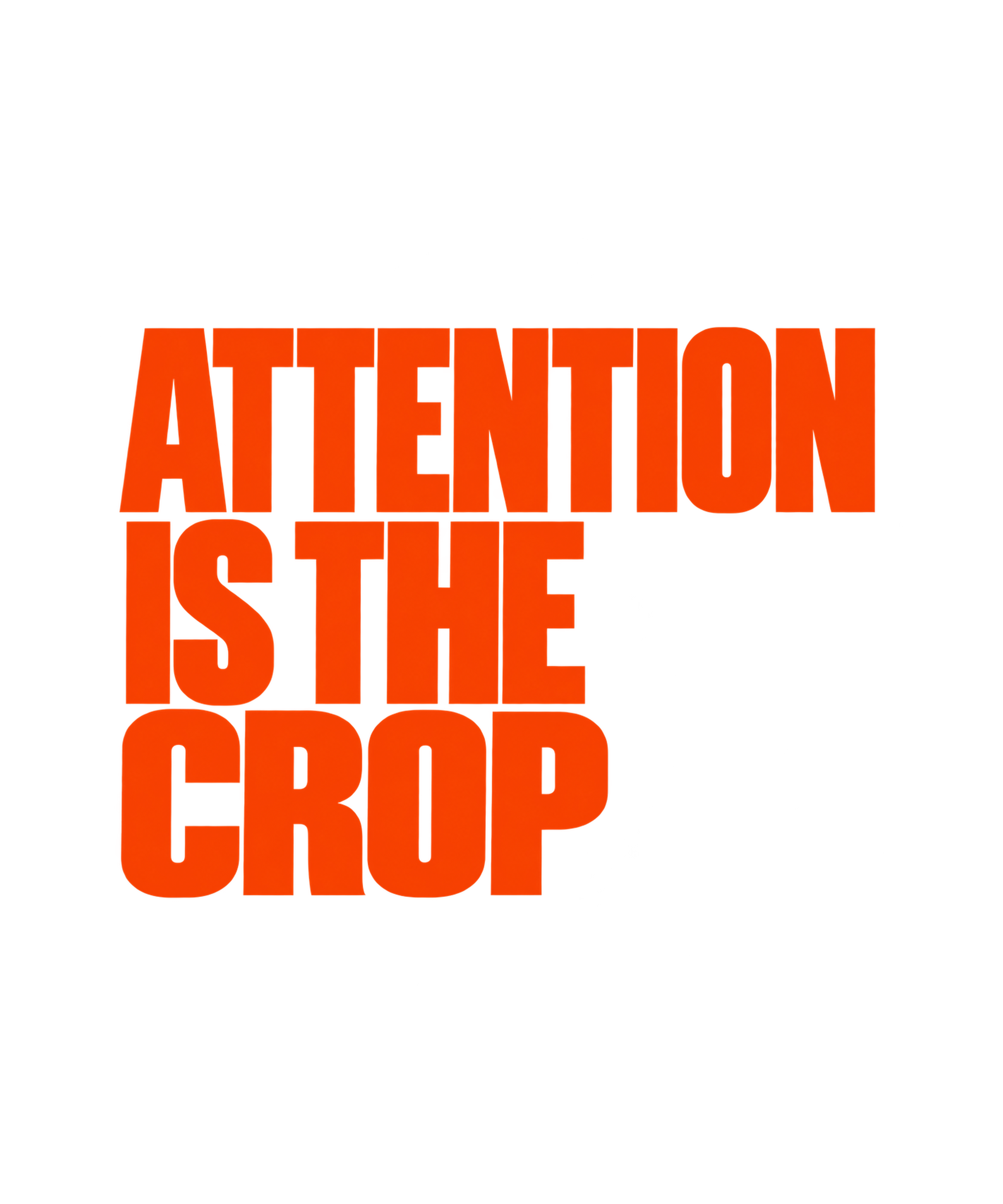 Attention Is The Crop Tee — Black, view 3