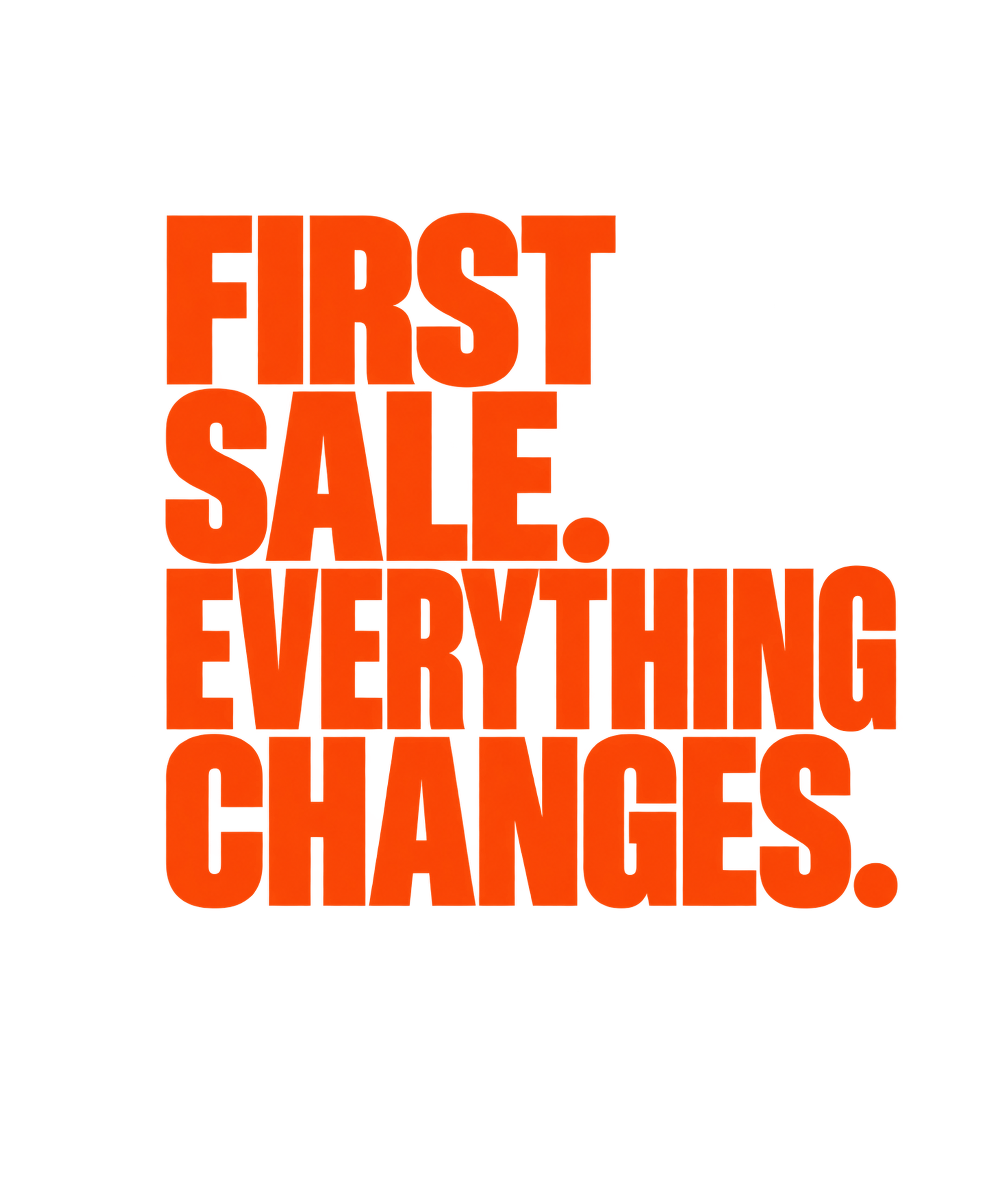 First Sale Tee — Black, view 3