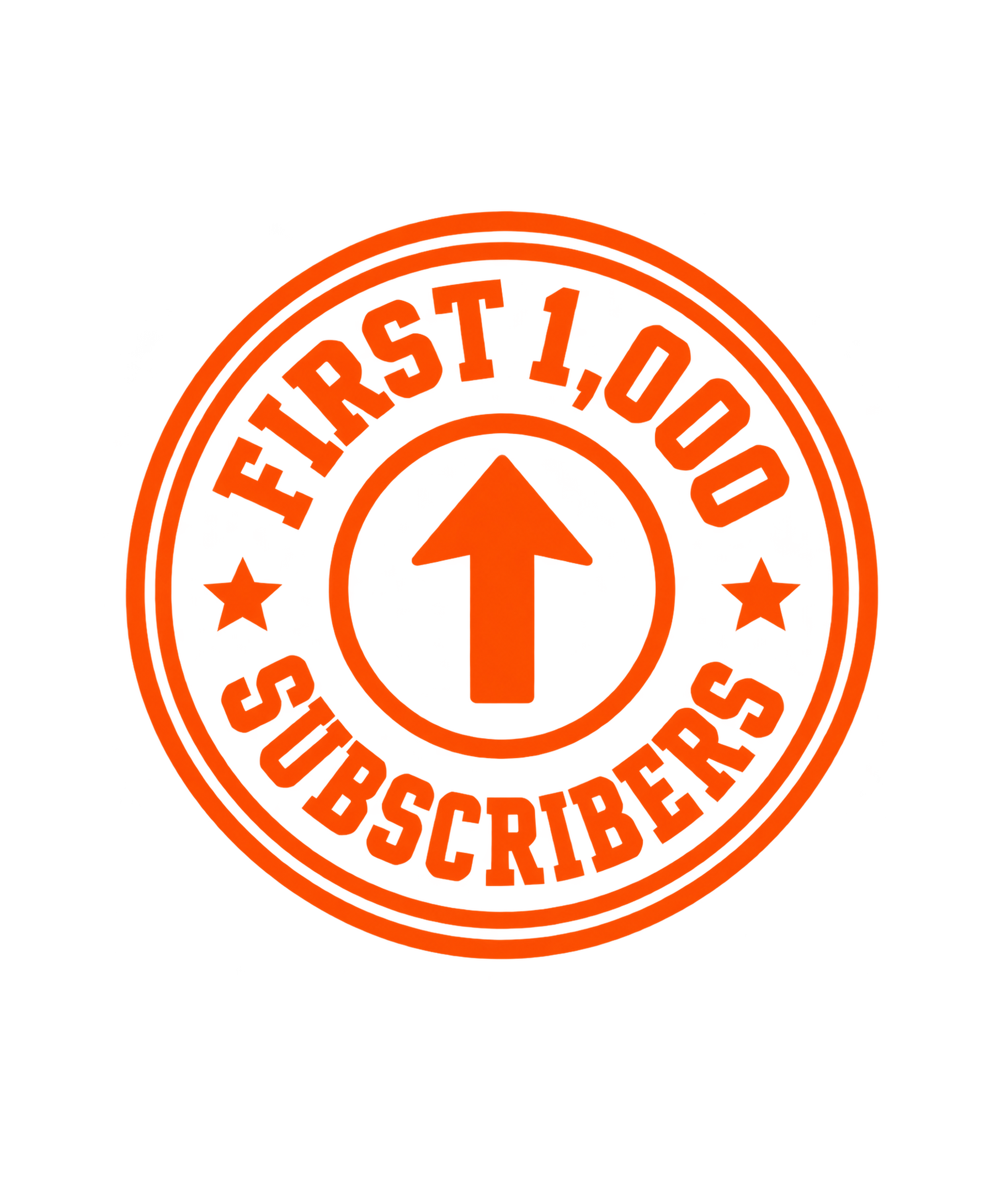 First 1,000 Subscribers Tee — Black, view 3