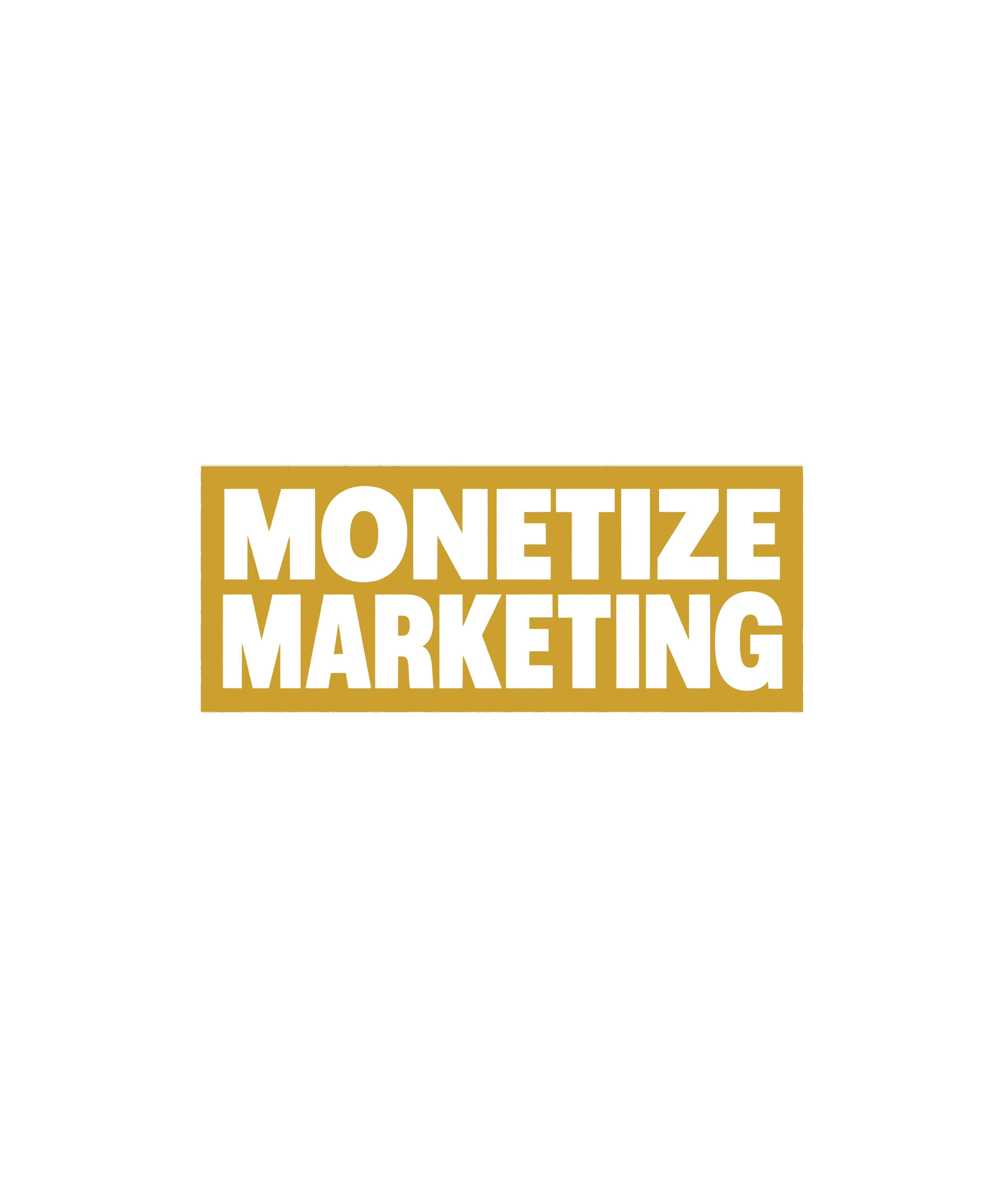 Monetize Marketing Box Logo Tee — Black, view 3