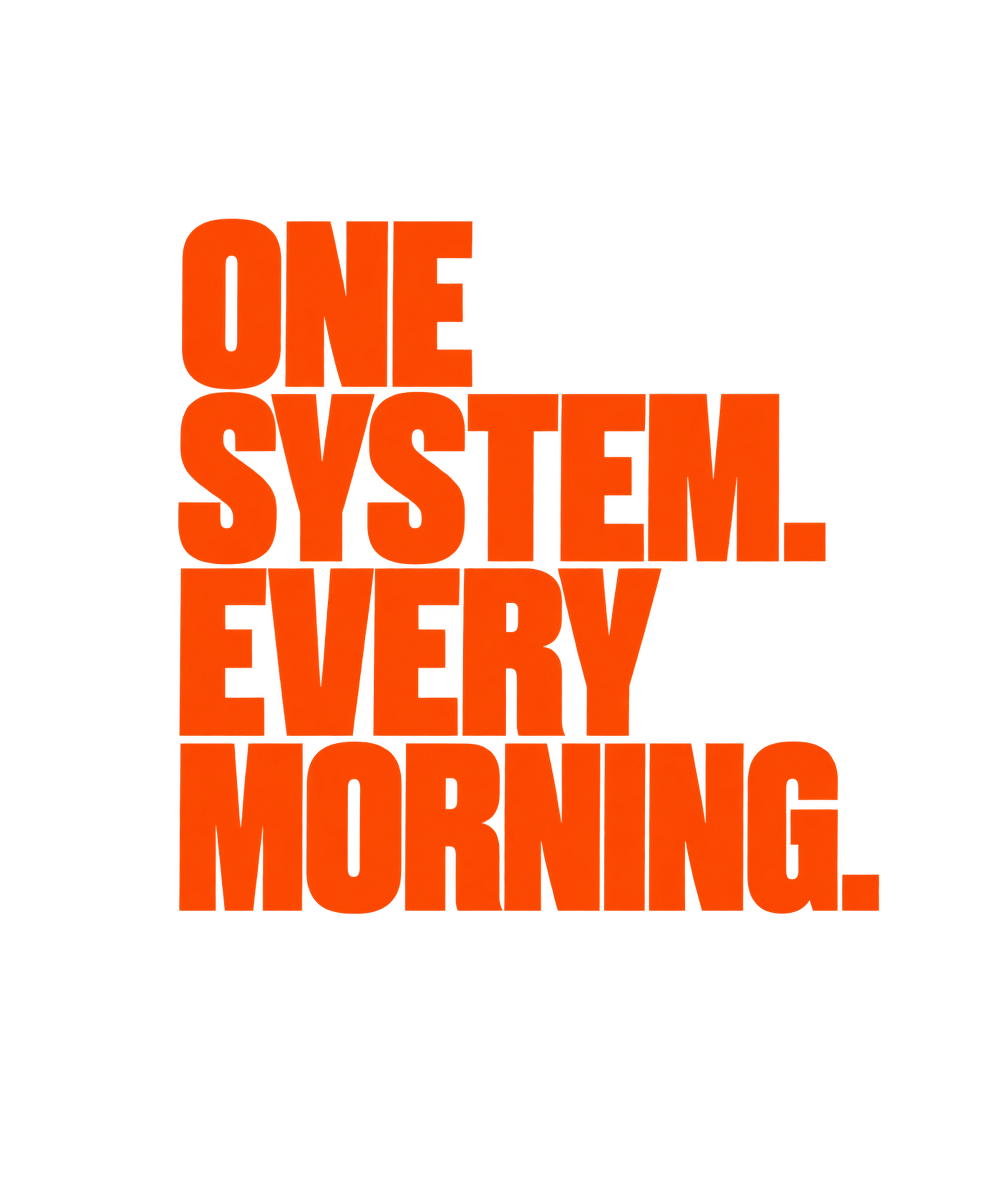 One System Every Morning Hoodie — Black, view 2