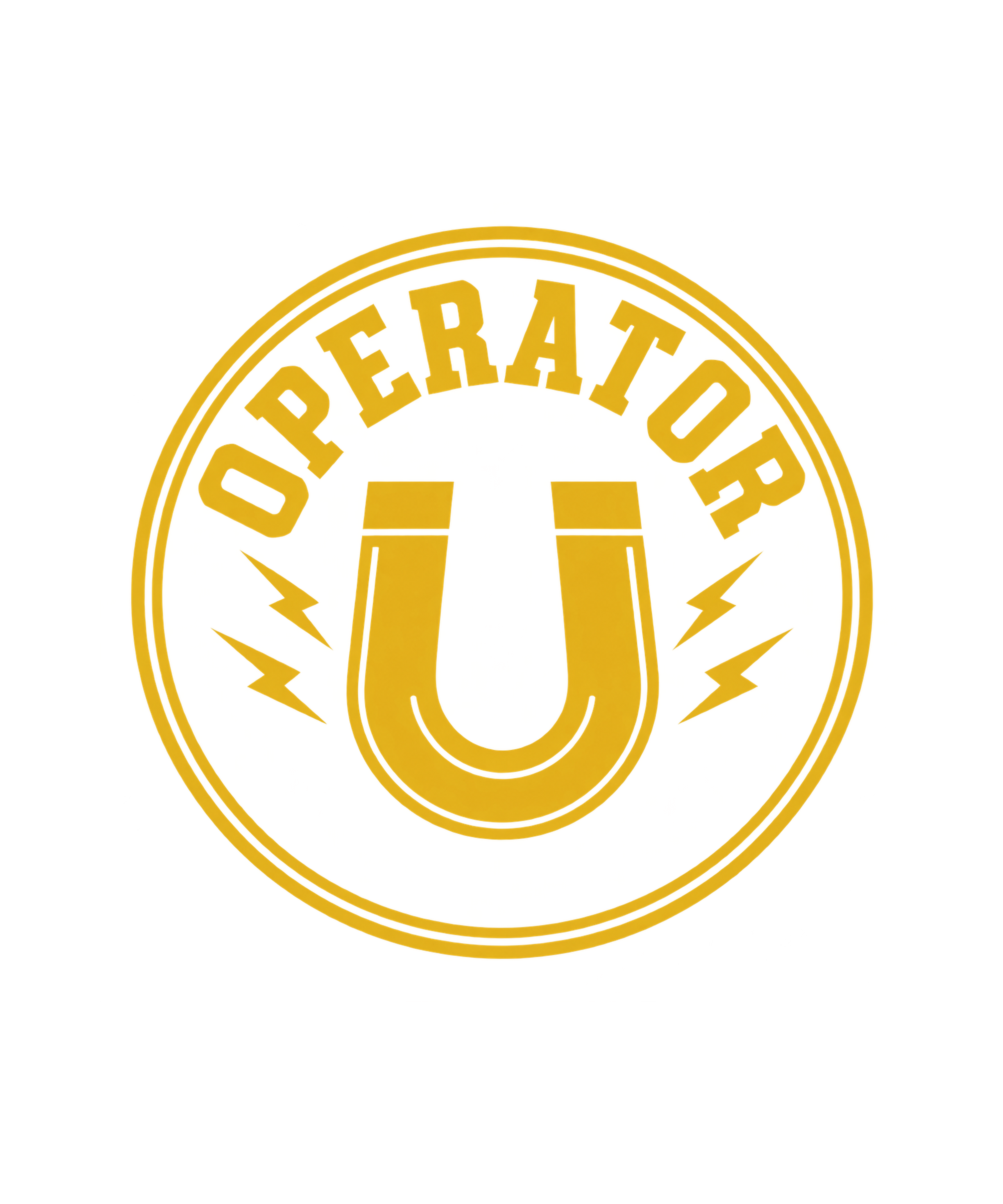 Operator Badge Tee — Black, view 3