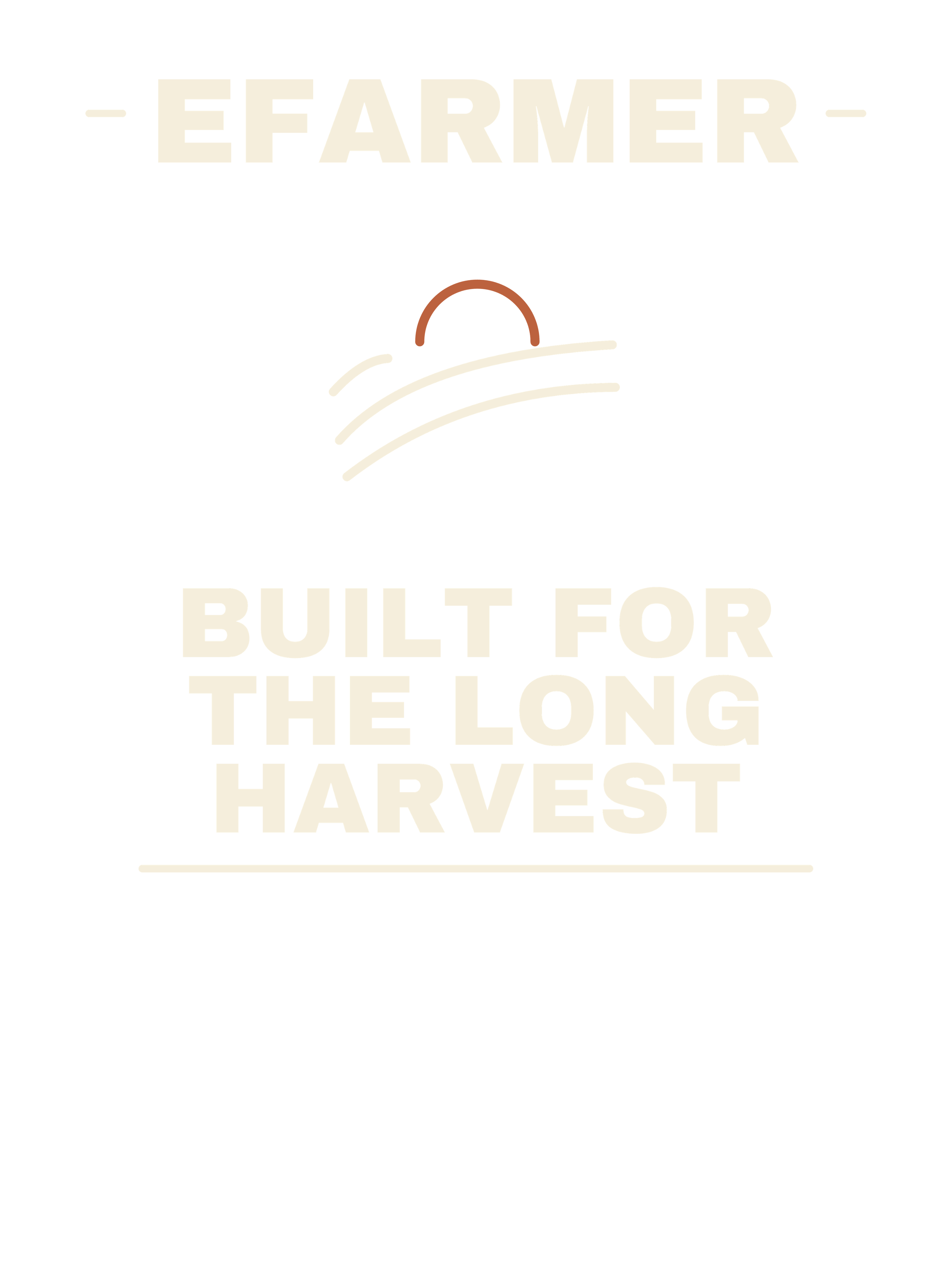 Efarmer — Built for the Long Harvest Tee — Black, view 3