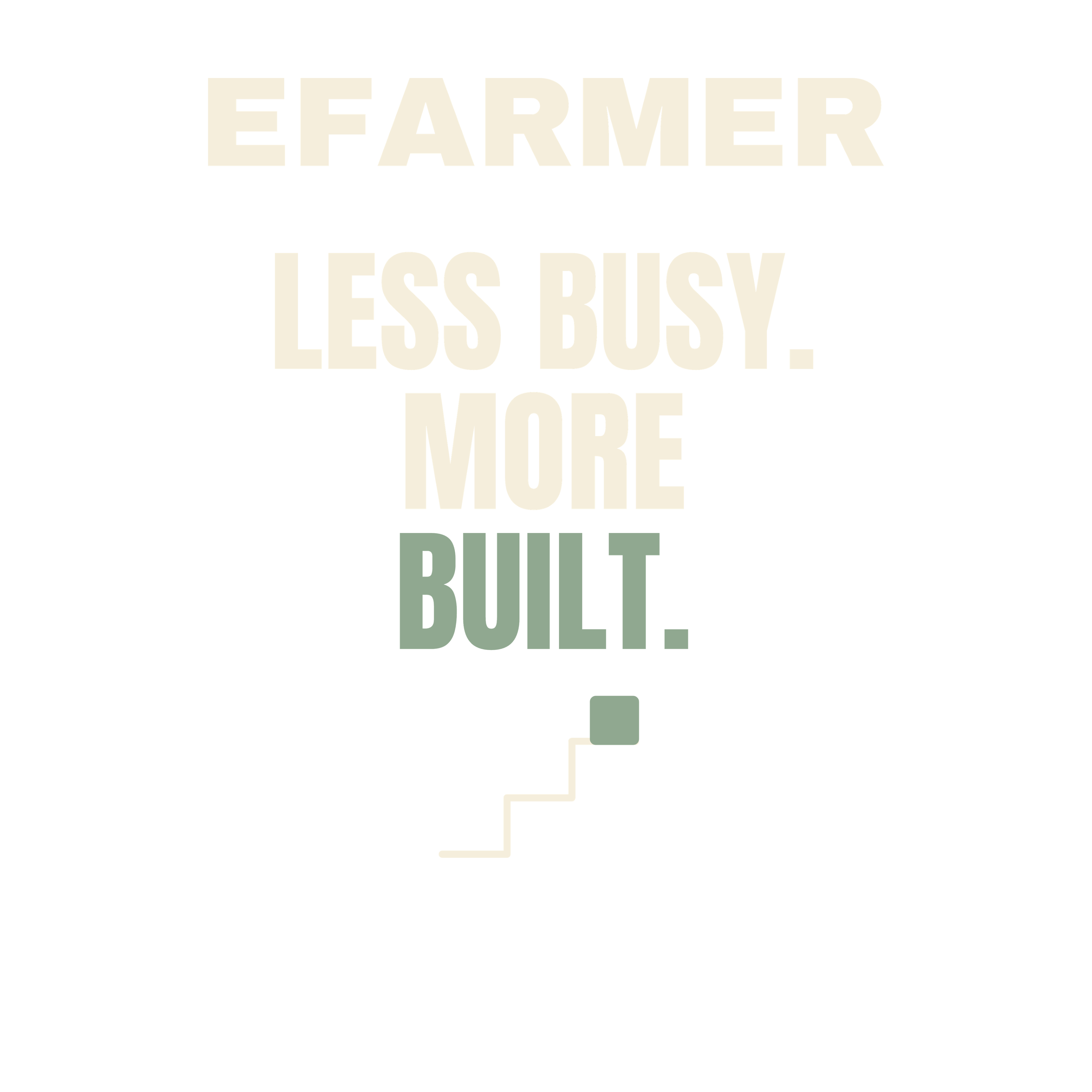 Efarmer — Less Busy. More Built. Hoodie — Black, view 3
