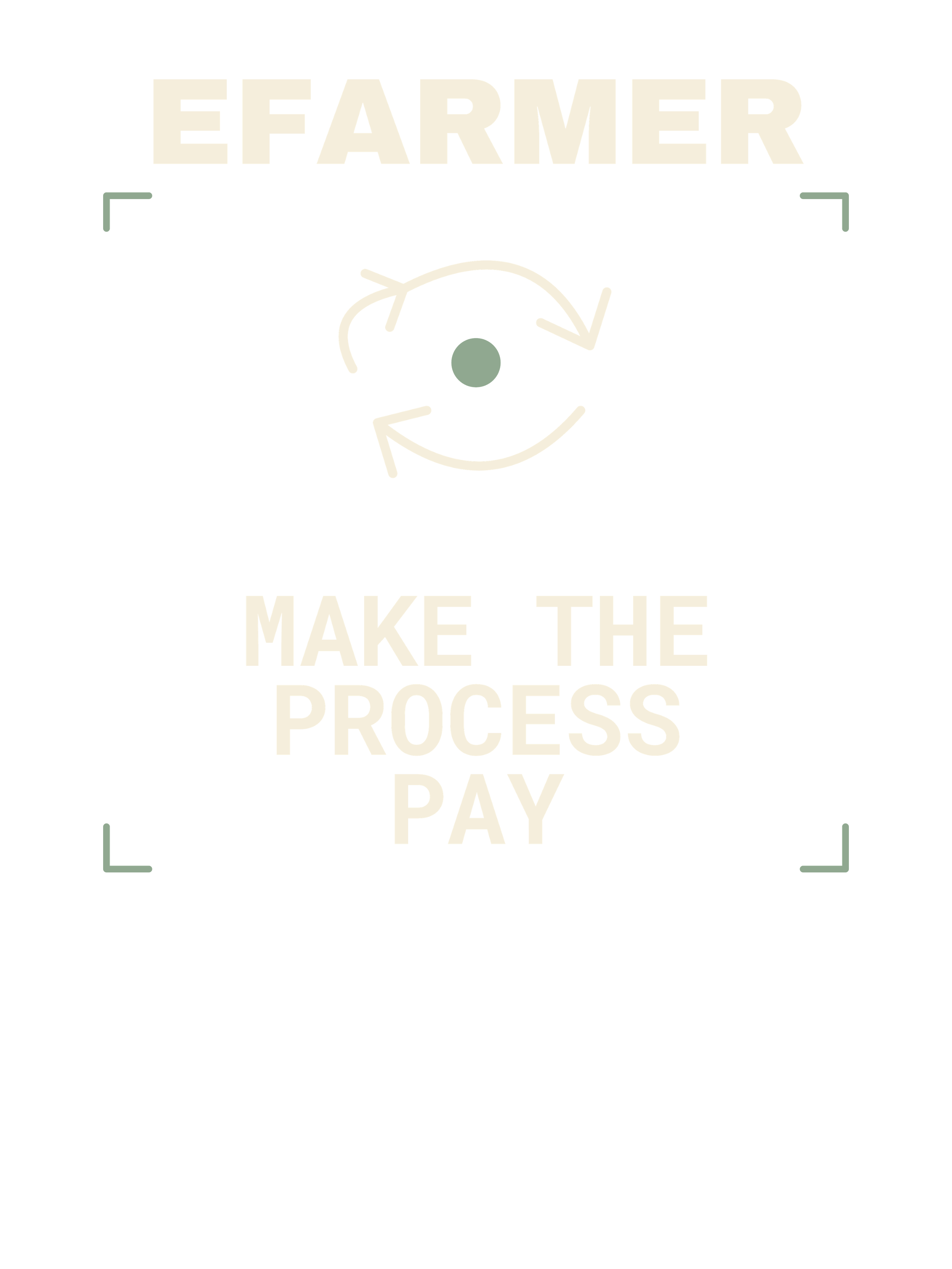 Efarmer — Make the Process Pay Tee — Black, view 3