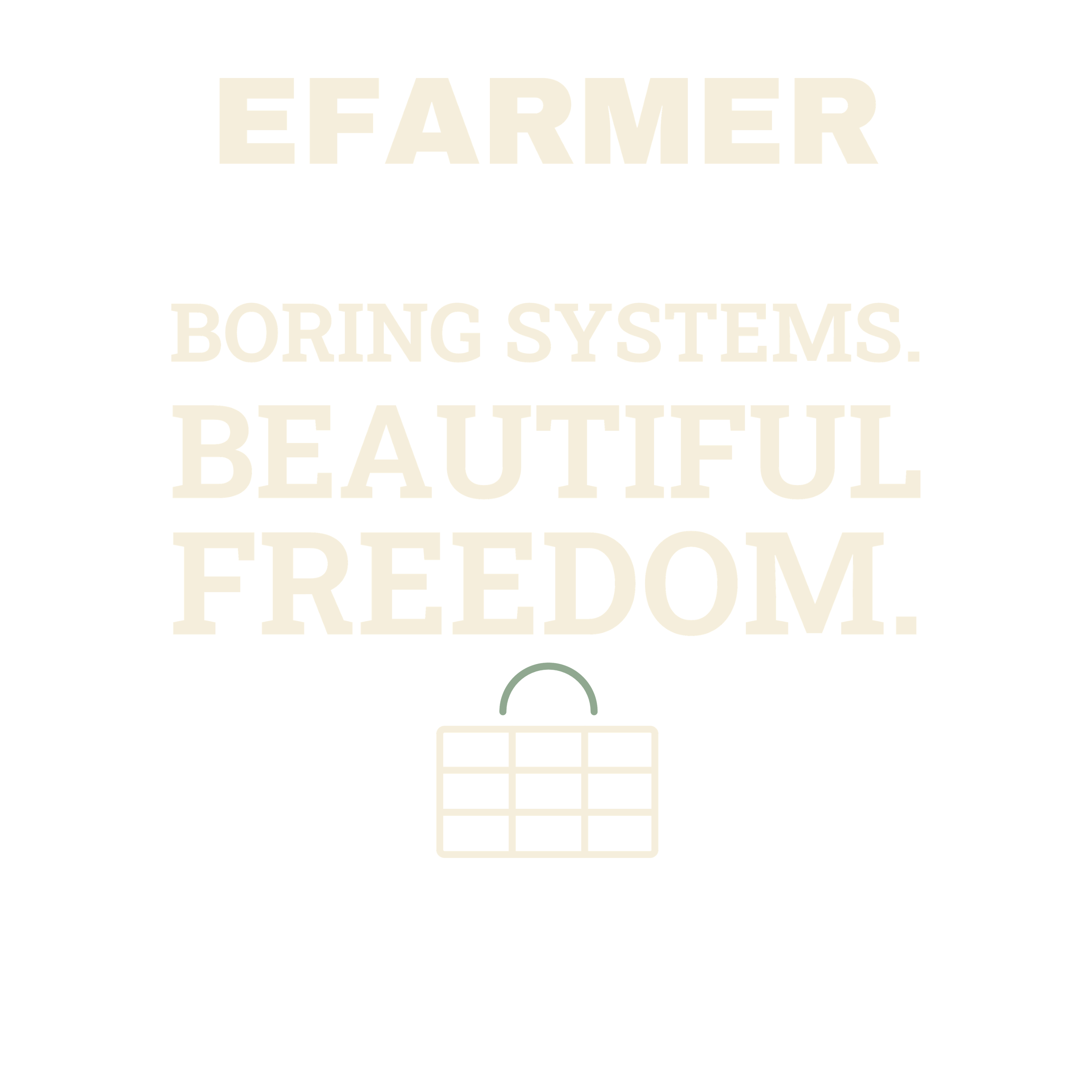 Efarmer — Boring Systems. Beautiful Freedom. Hoodie — Black, view 3