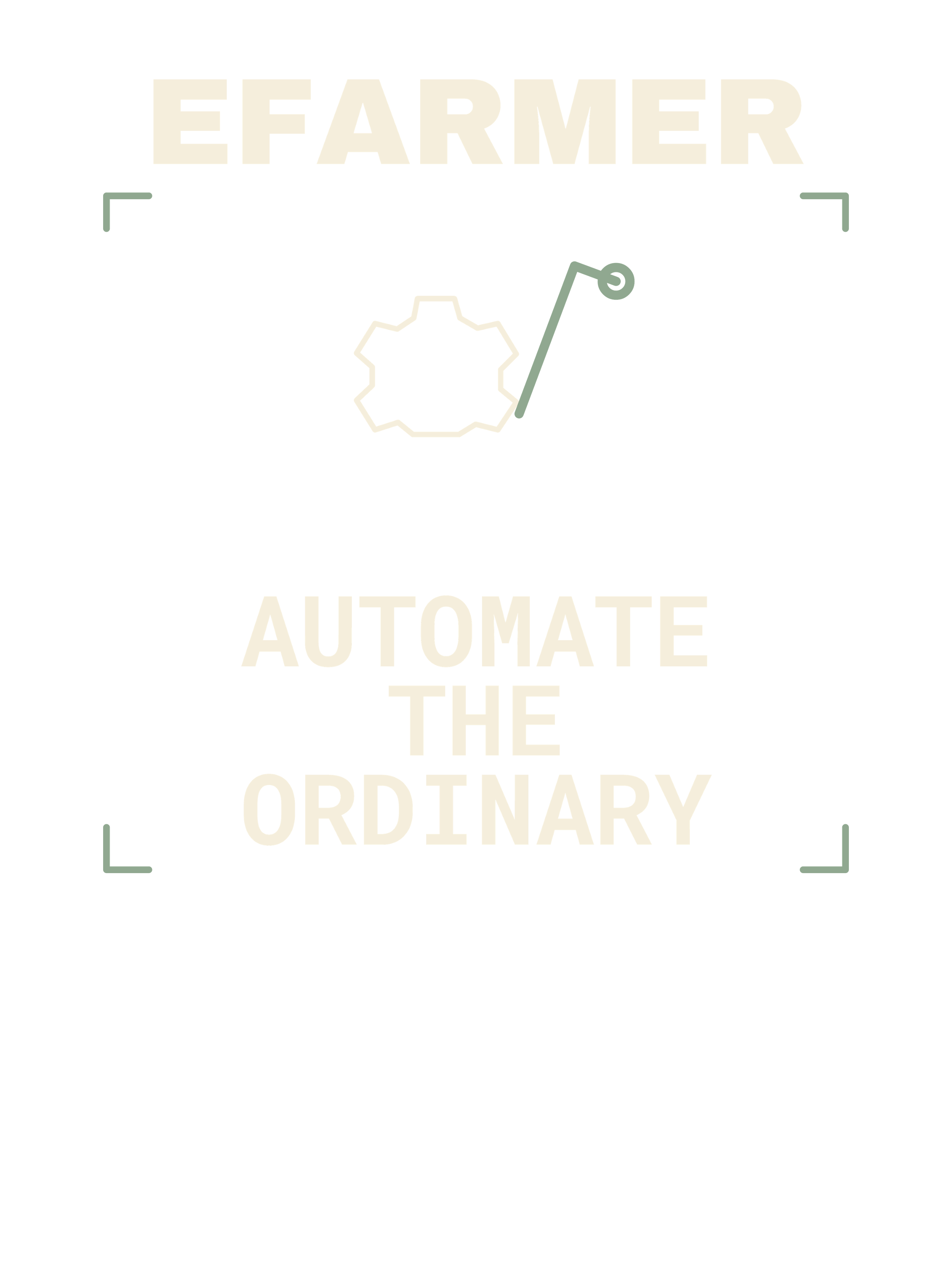 Efarmer — Automate the Ordinary Tee — Black, view 3