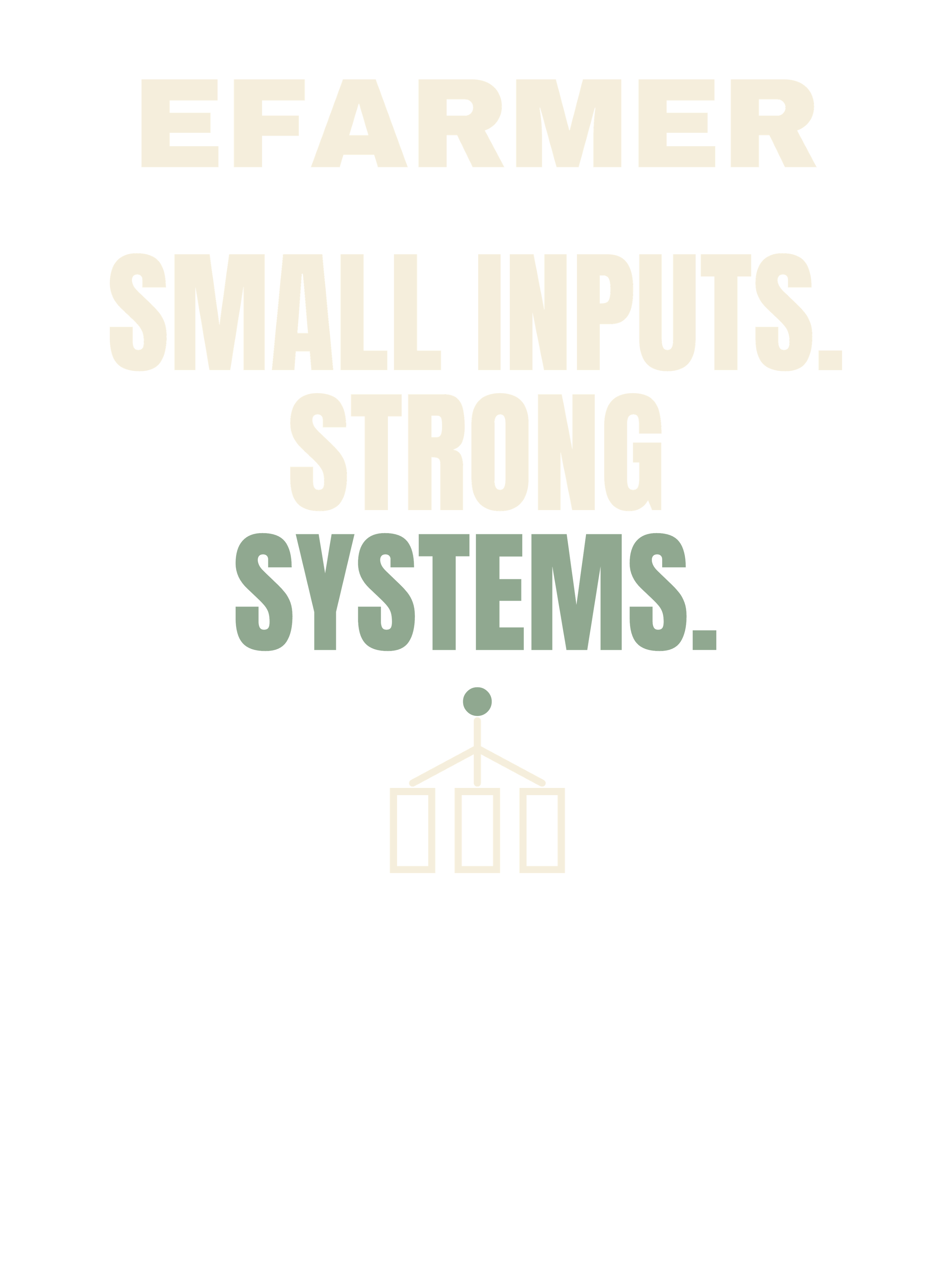 Efarmer — Small Inputs. Strong Systems. Tee — Black, view 3
