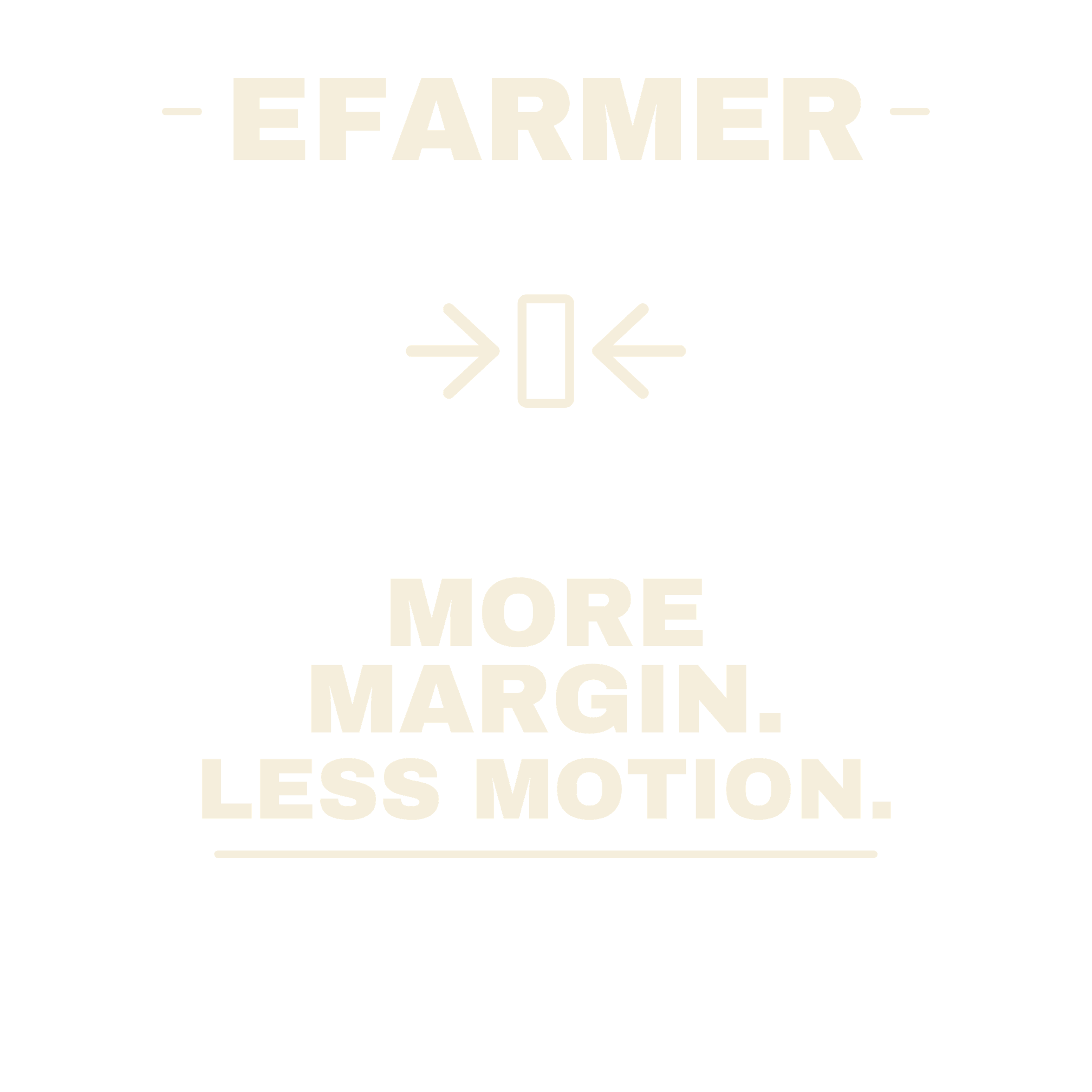 Efarmer — More Margin. Less Motion. Hoodie — Black, view 3