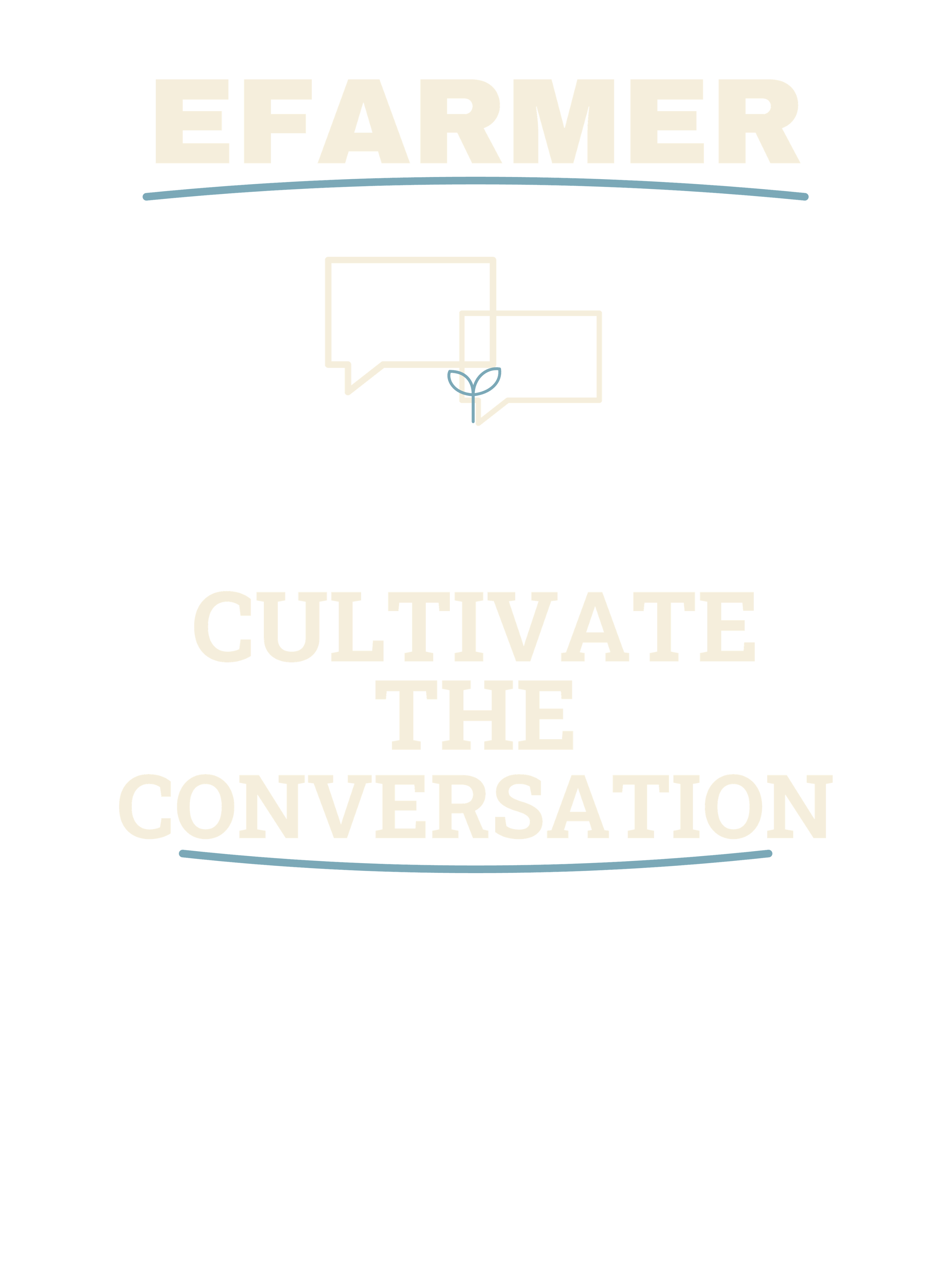 Efarmer — Cultivate the Conversation Tee — Black, view 3