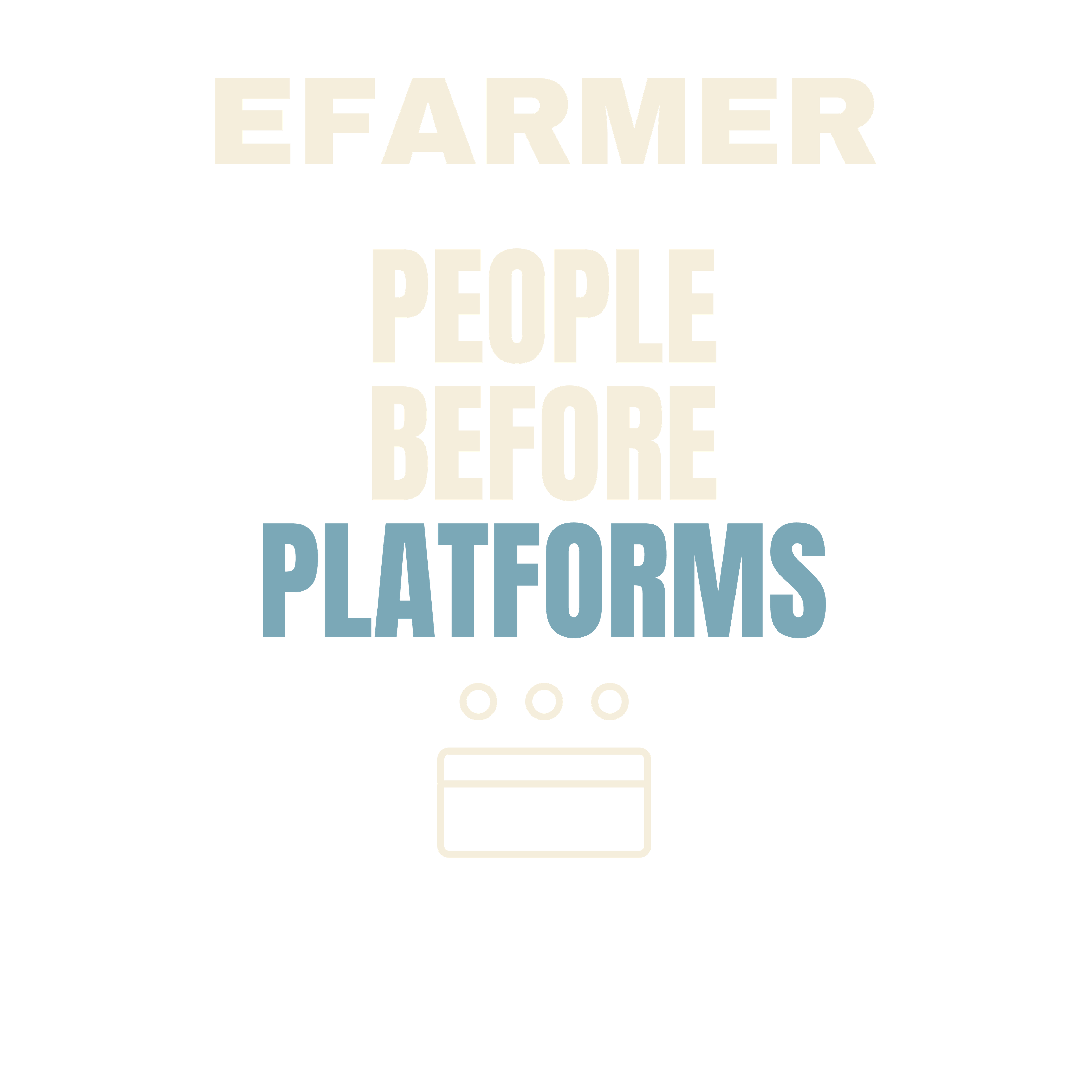 Efarmer — People Before Platforms Hoodie — Black, view 3