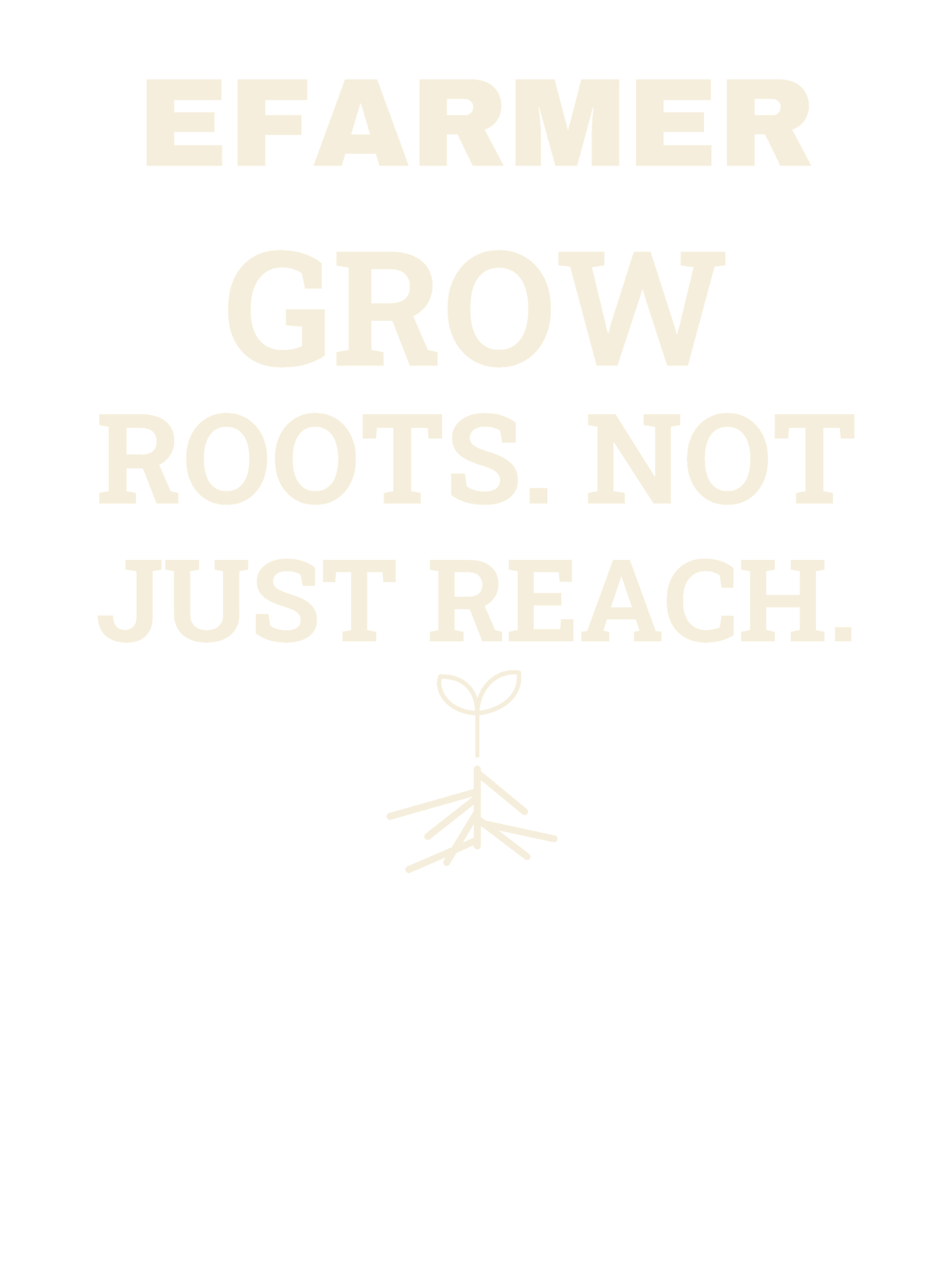Efarmer — Grow Roots. Not Just Reach. Tee — Black, view 3