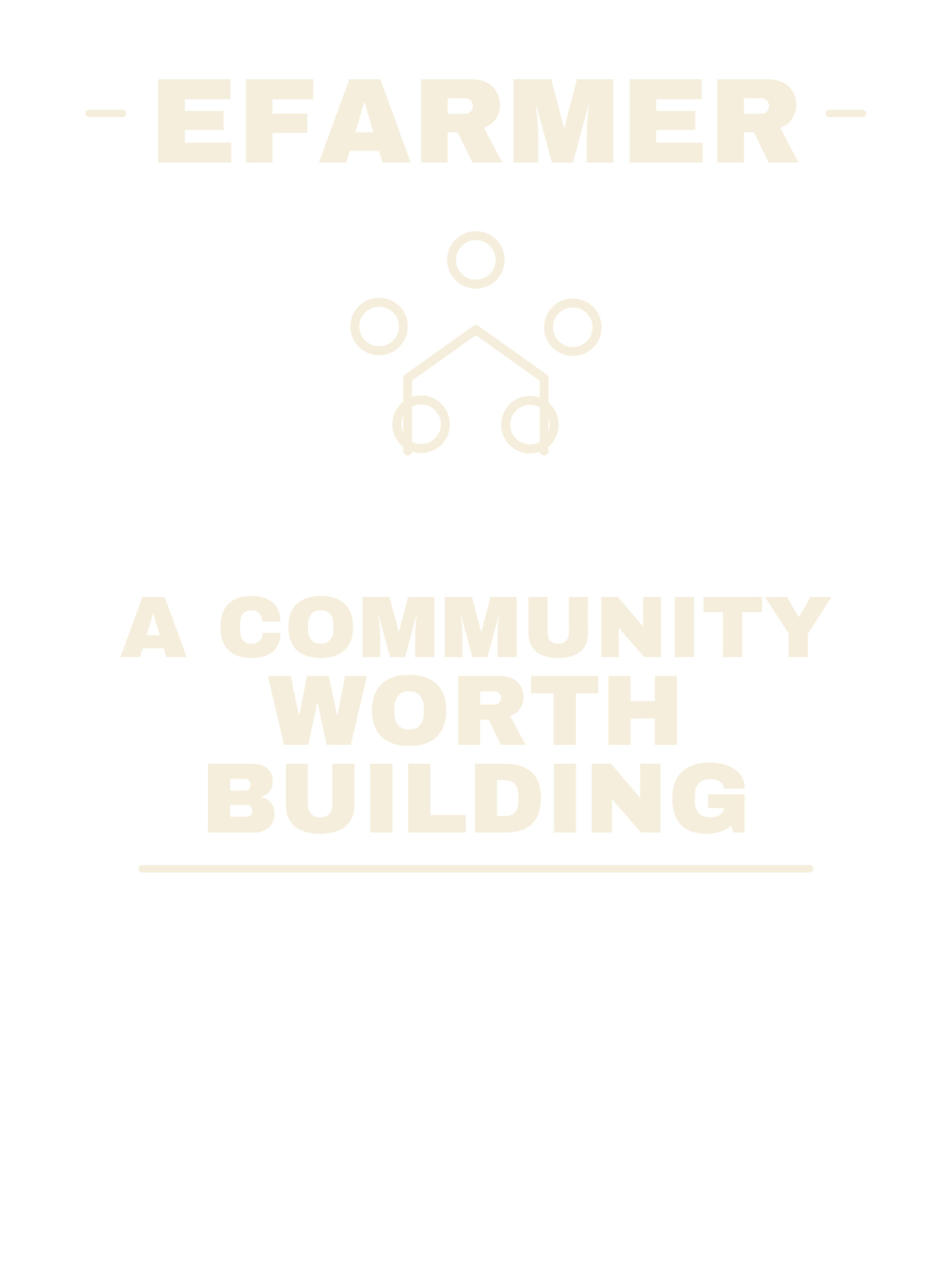 Efarmer — A Community Worth Building Tee — Black, view 3