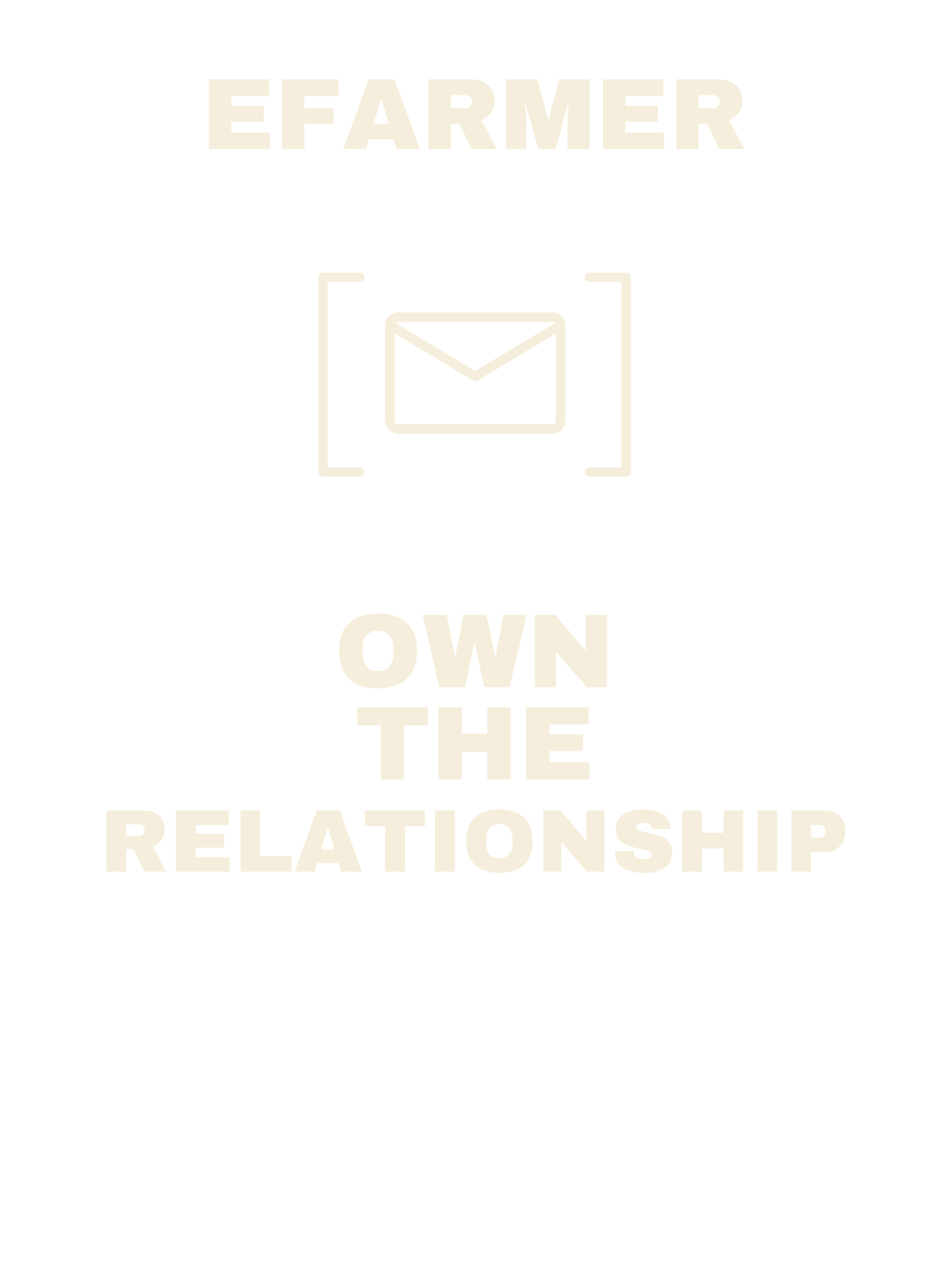 Efarmer — Own the Relationship Tee — Black, view 3