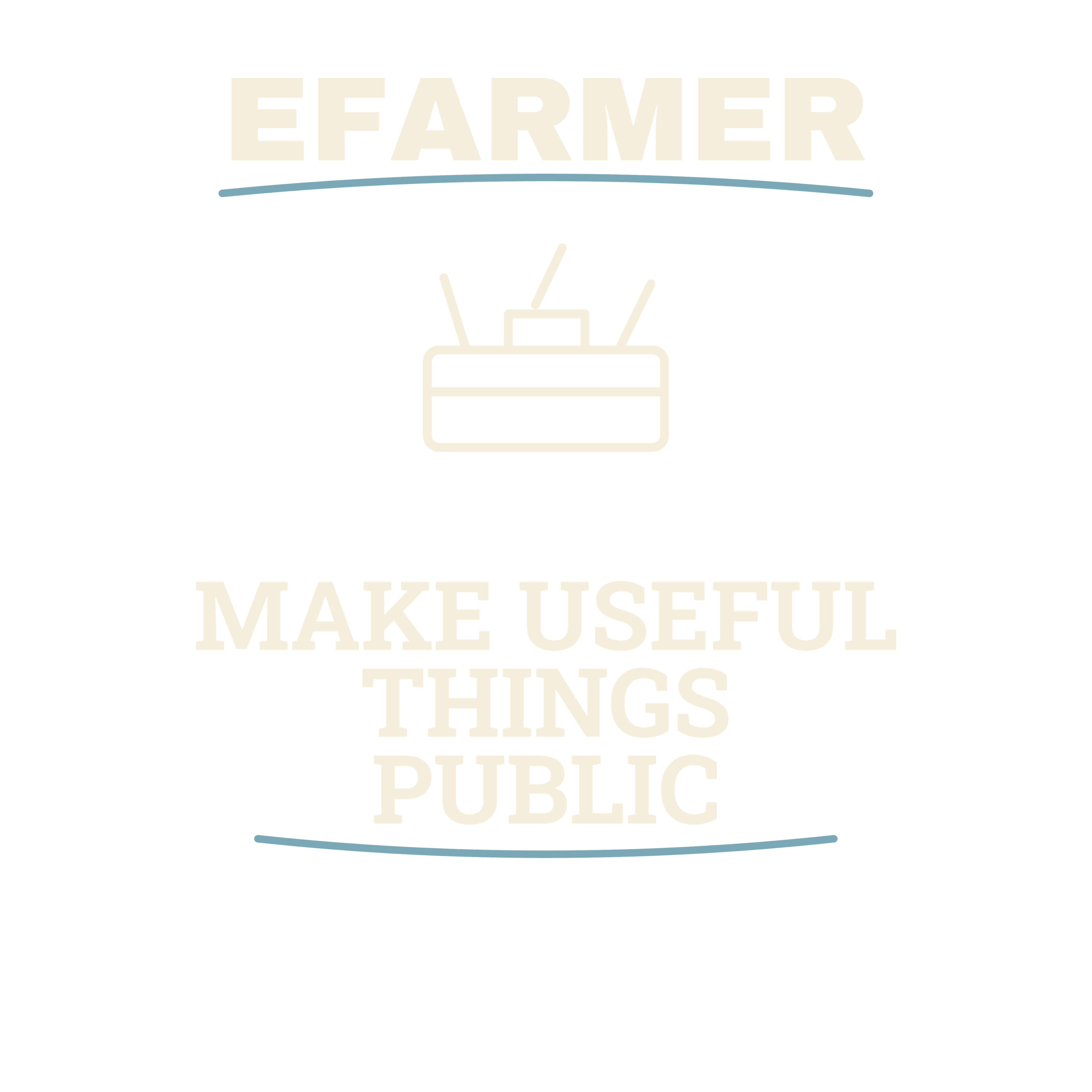 Efarmer — Make Useful Things Public Hoodie — Black, view 3