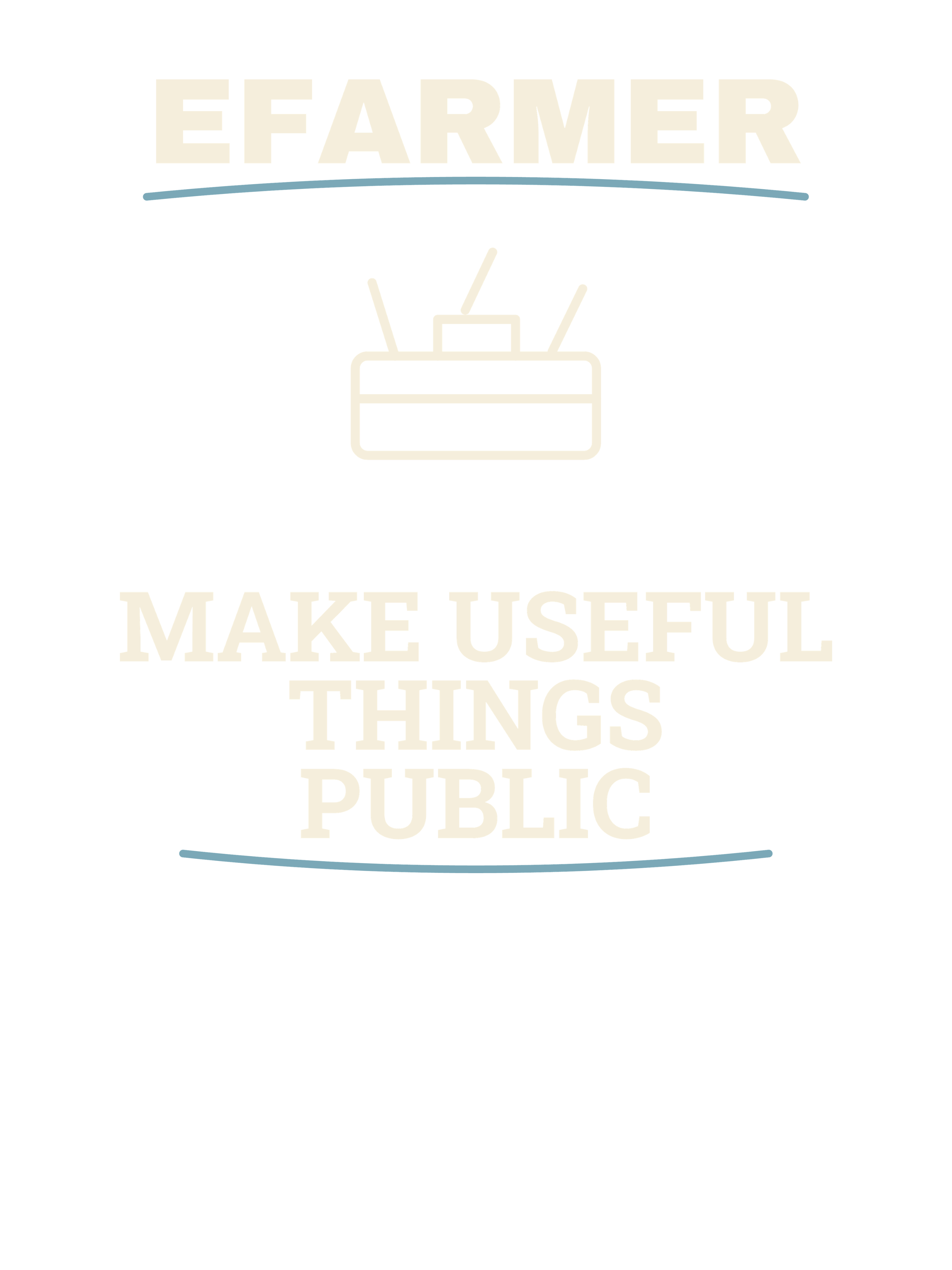 Efarmer — Make Useful Things Public Tee — Black, view 3
