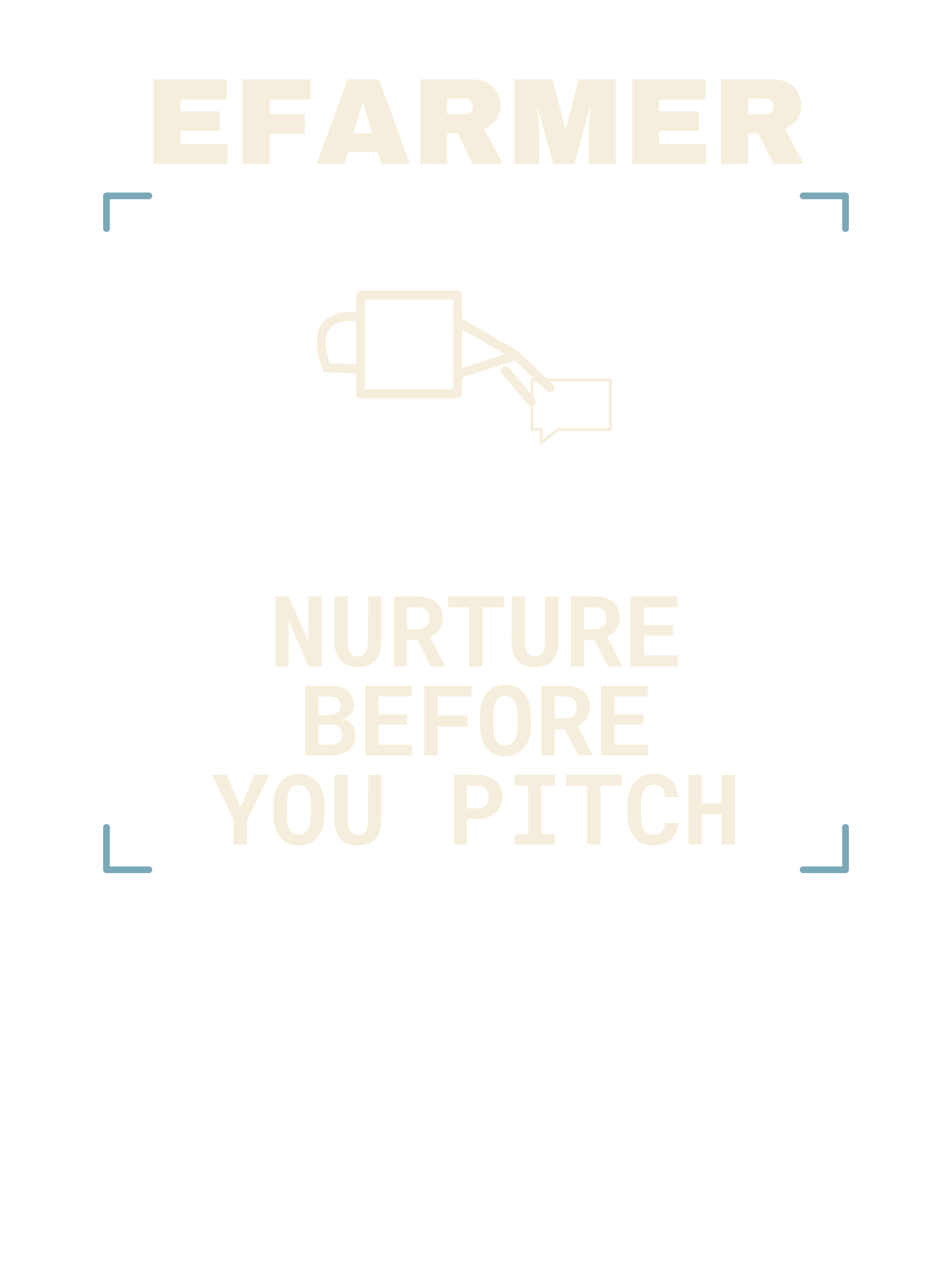 Efarmer — Nurture Before You Pitch Tee — Black, view 3