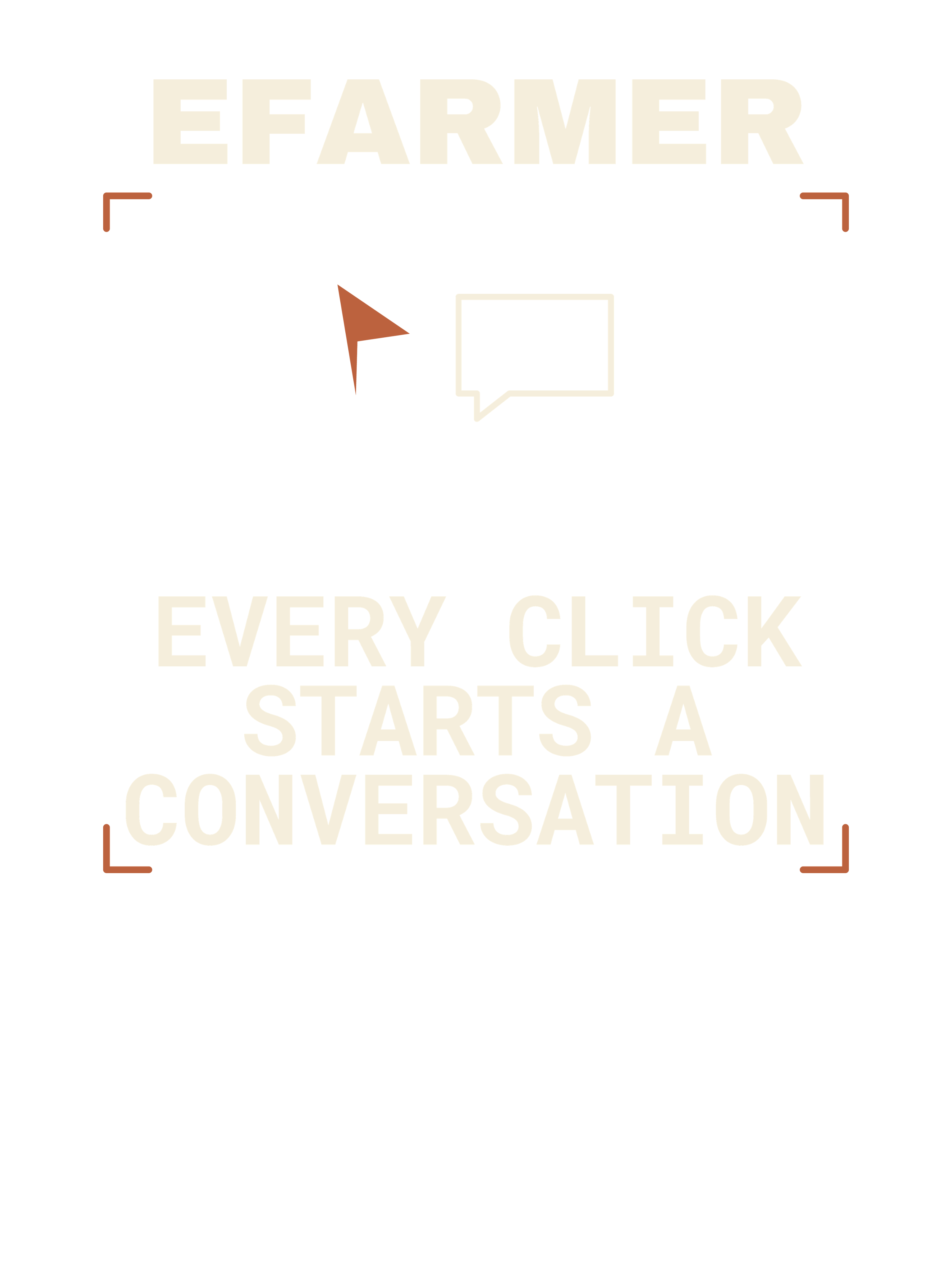 Efarmer — Every Click Starts a Conversation Tee — Black, view 3