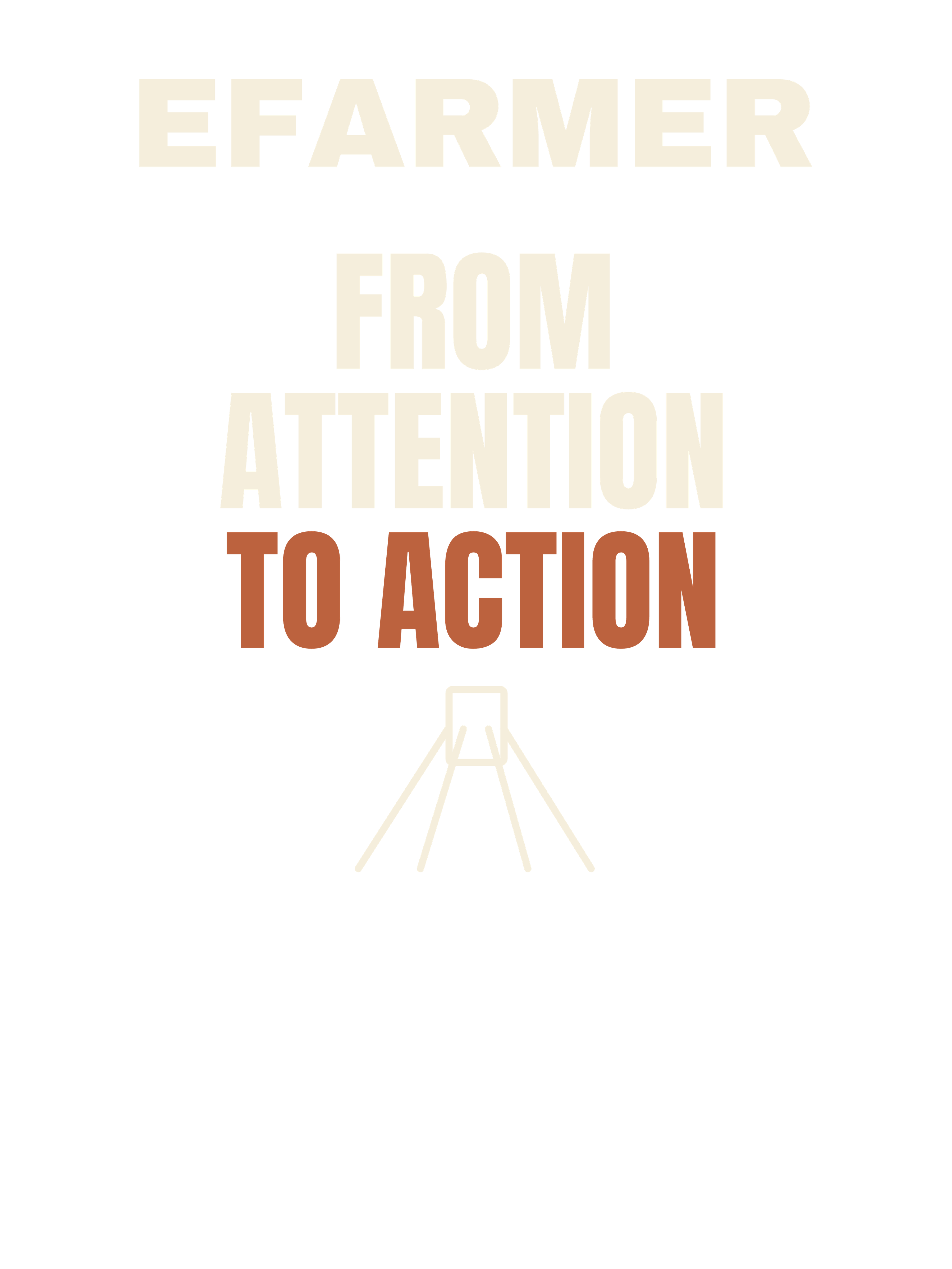 Efarmer — From Attention to Action Tee — Black, view 3