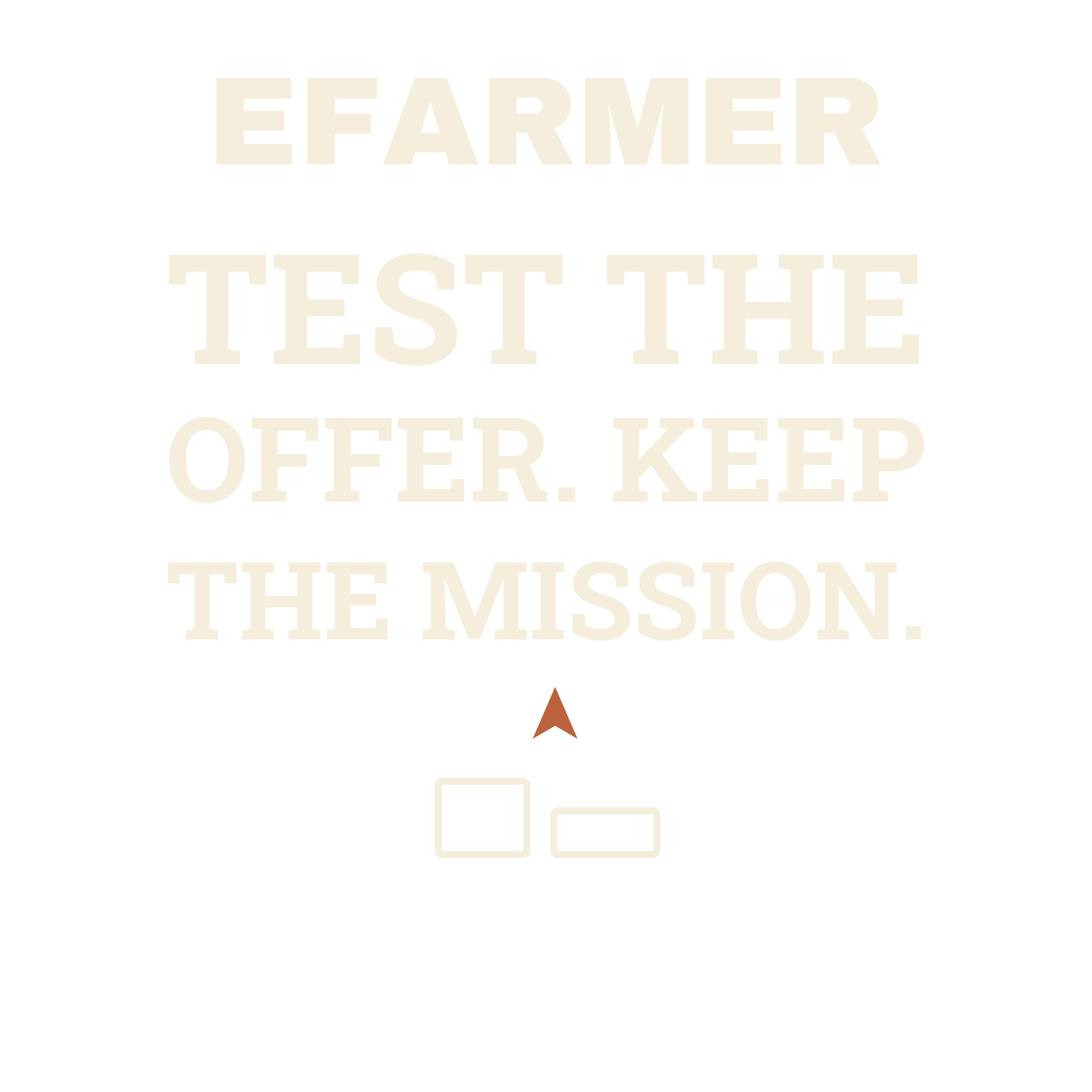 Efarmer — Test the Offer. Keep the Mission. Hoodie — Black, view 3