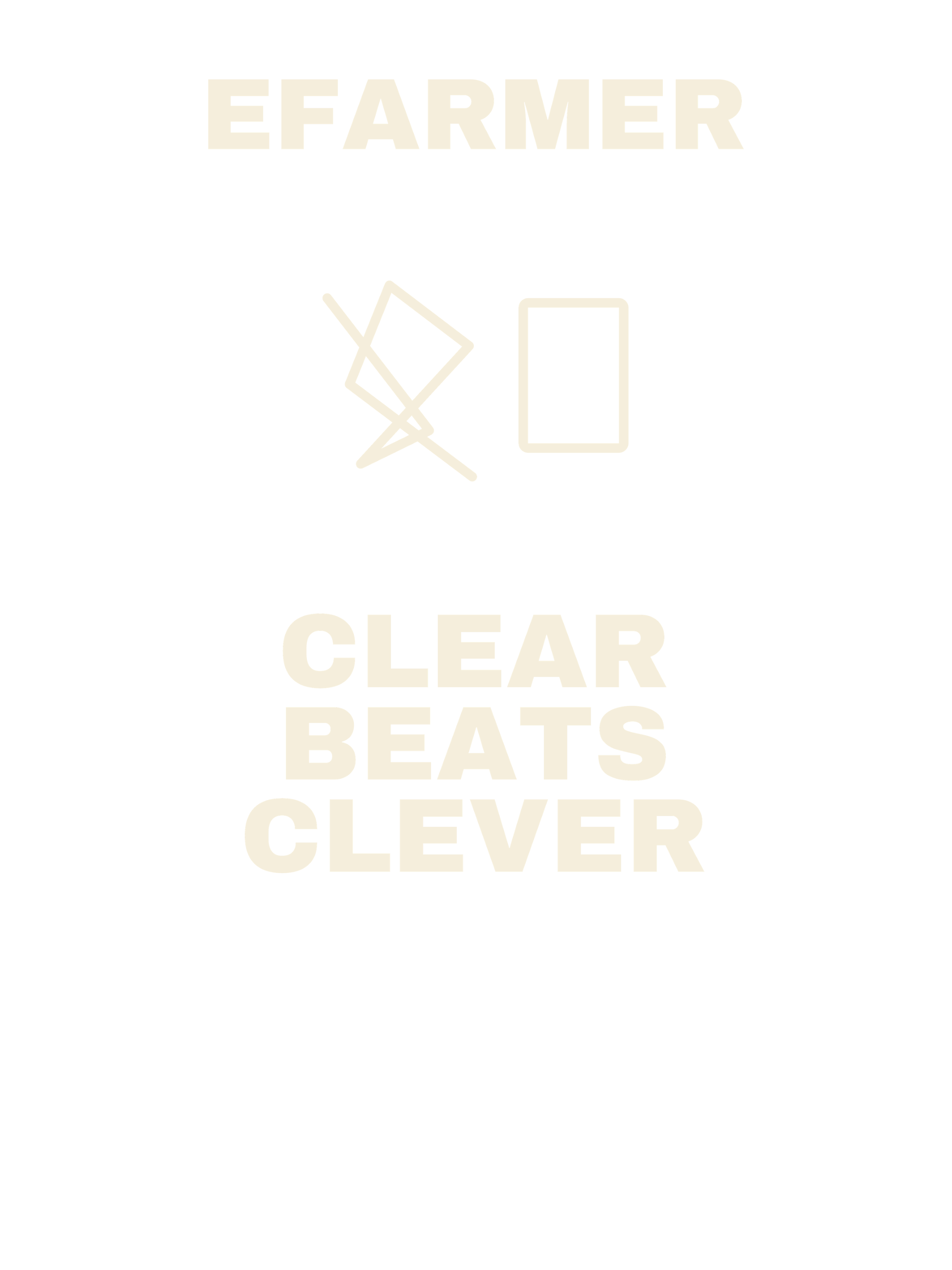 Efarmer — Clear Beats Clever Tee — Black, view 3