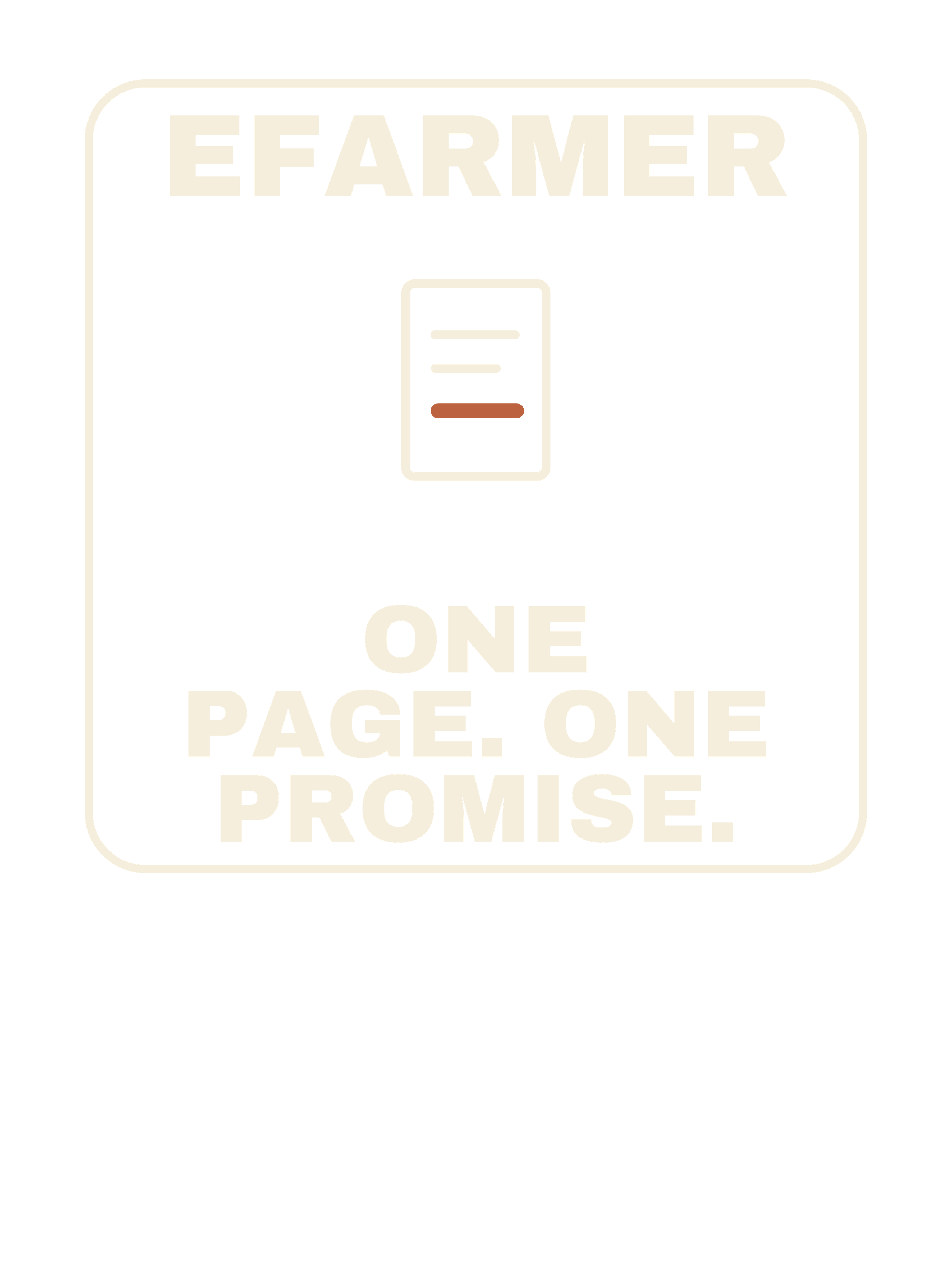 Efarmer — One Page. One Promise. Tee — Black, view 3