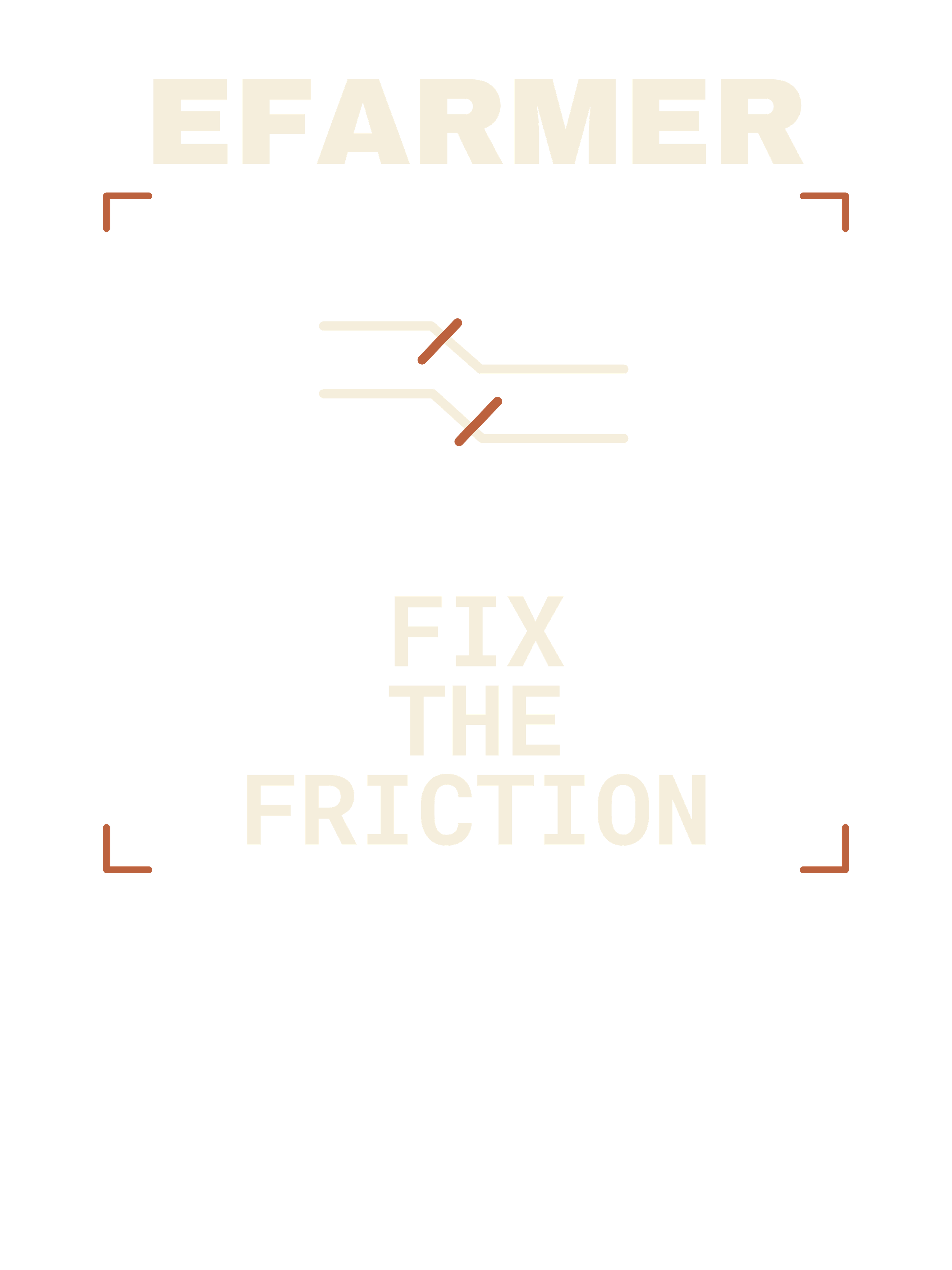 Efarmer — Fix the Friction Tee — Black, view 3