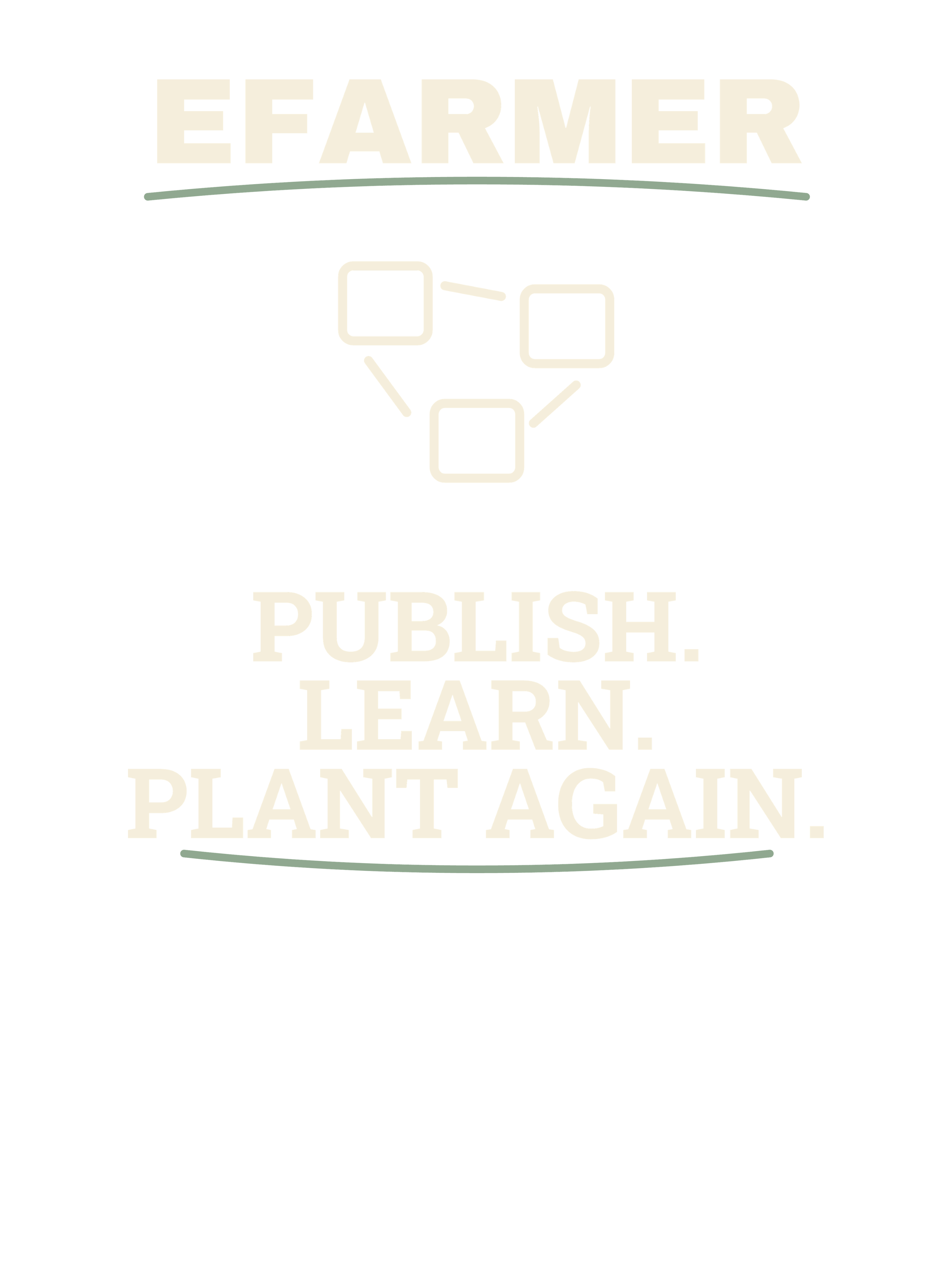 Efarmer — Publish. Learn. Plant Again. Tee — Black, view 3