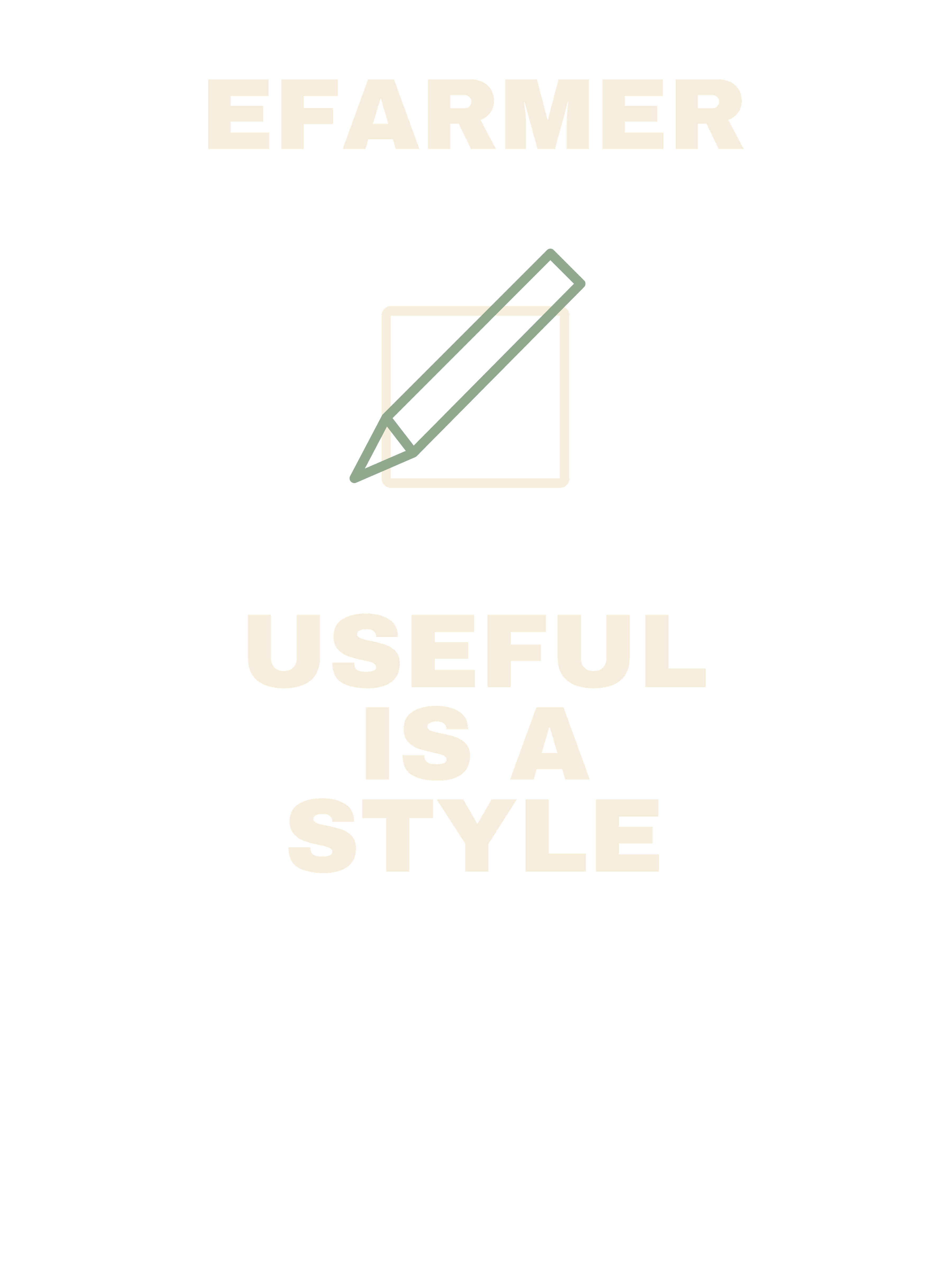 Efarmer — Useful Is a Style Tee — Black, view 3