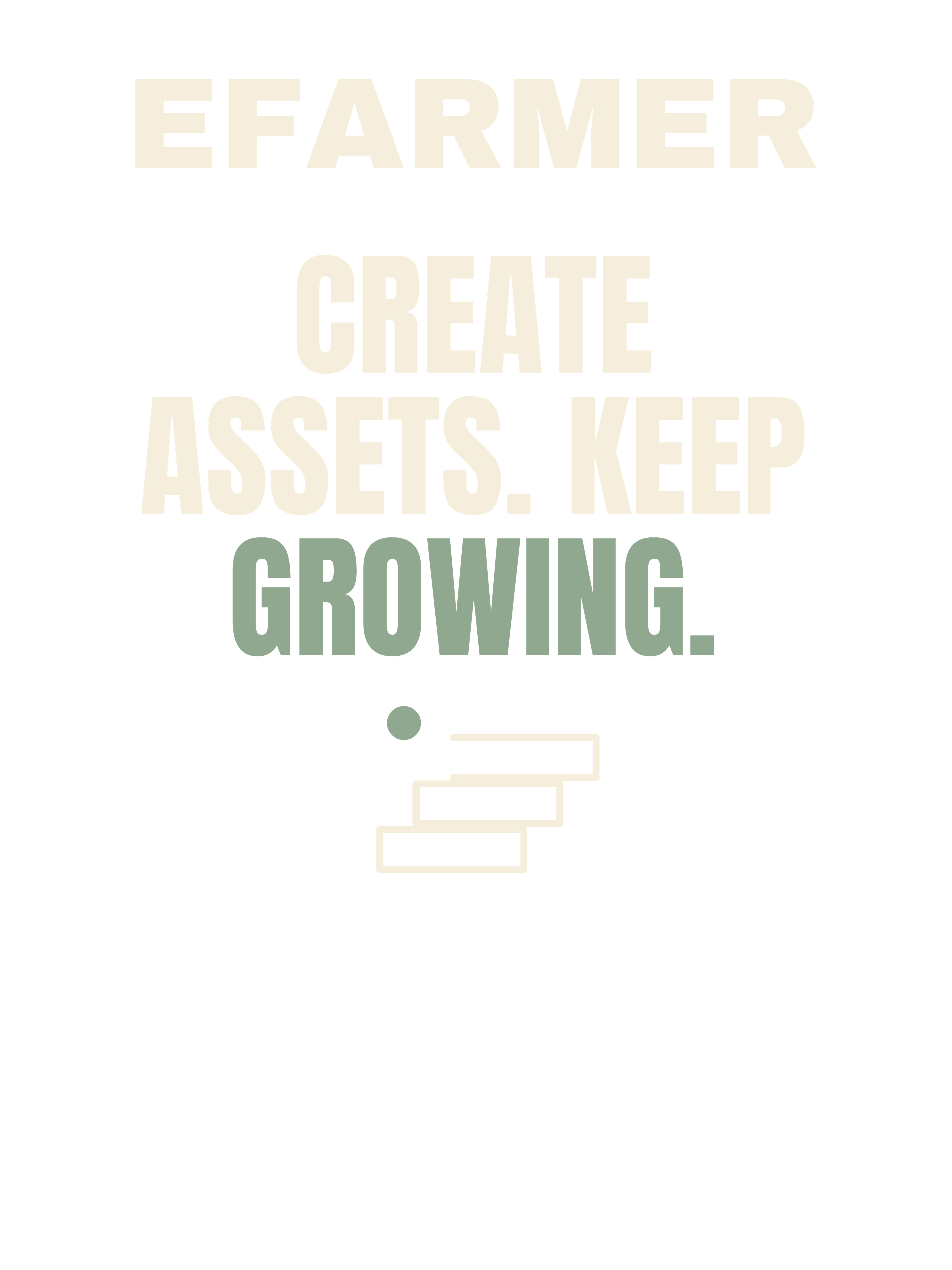 Efarmer — Create Assets. Keep Growing. Tee — Black, view 3