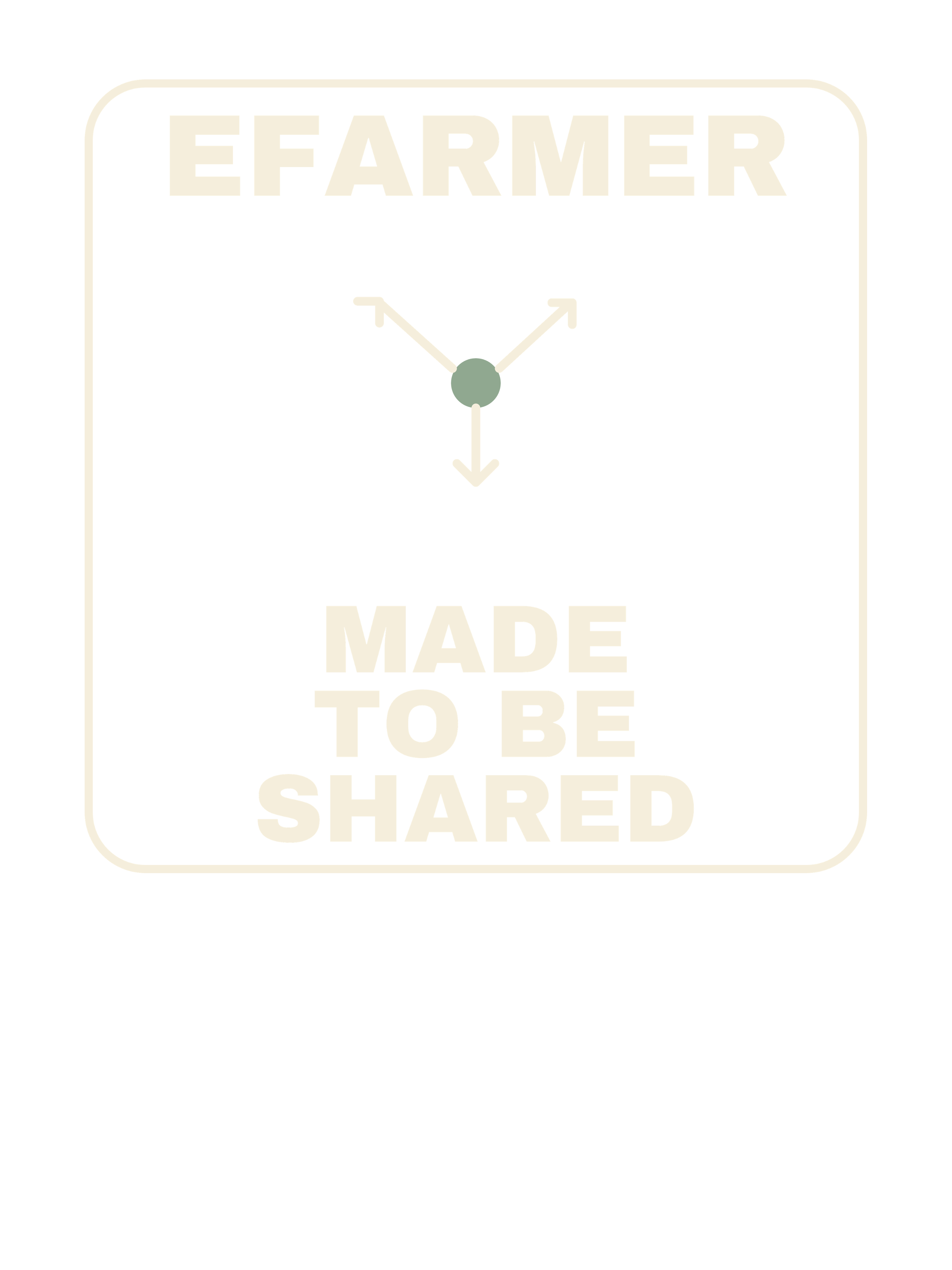 Efarmer — Made to Be Shared Tee — Black, view 3