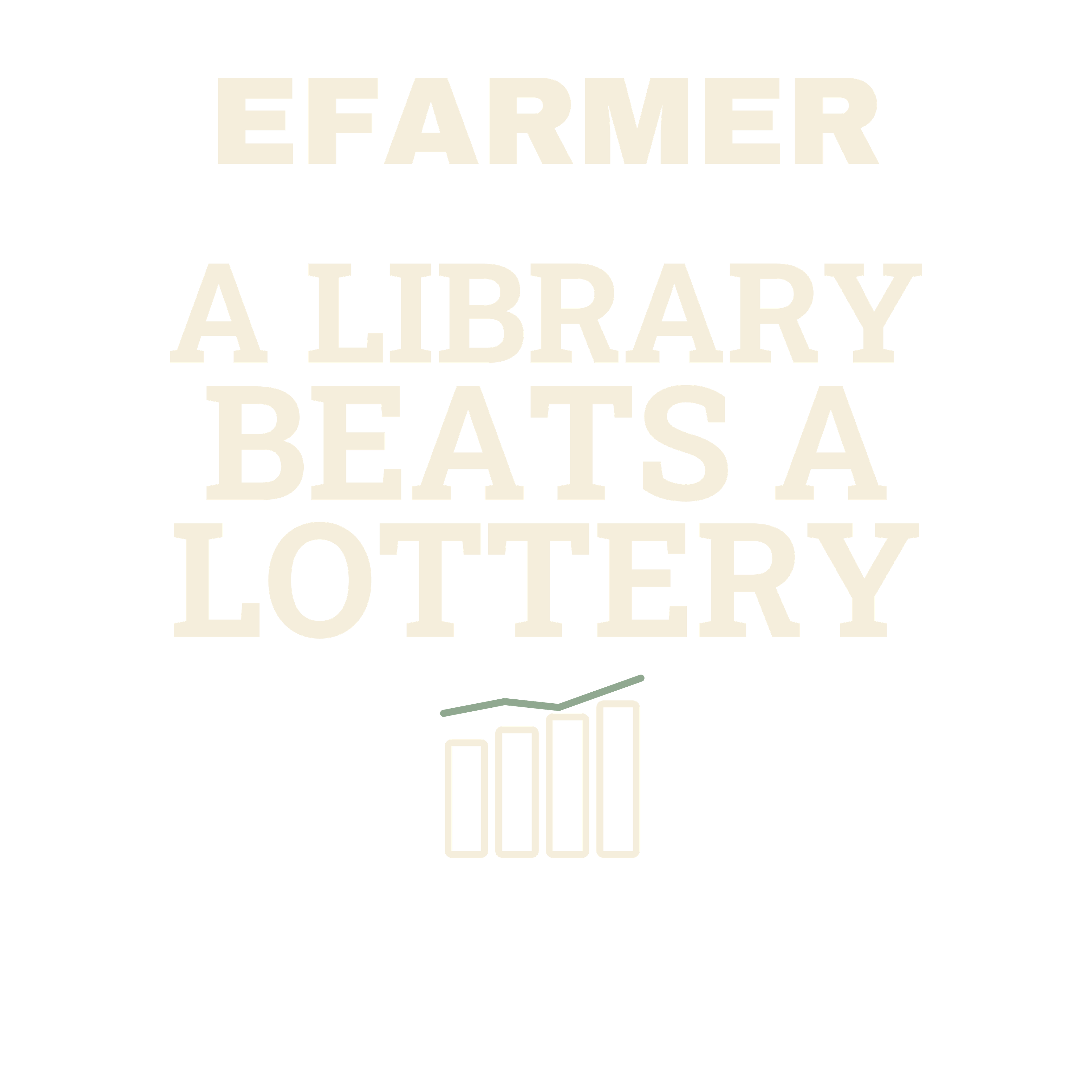 Efarmer — A Library Beats a Lottery Hoodie — Black, view 3