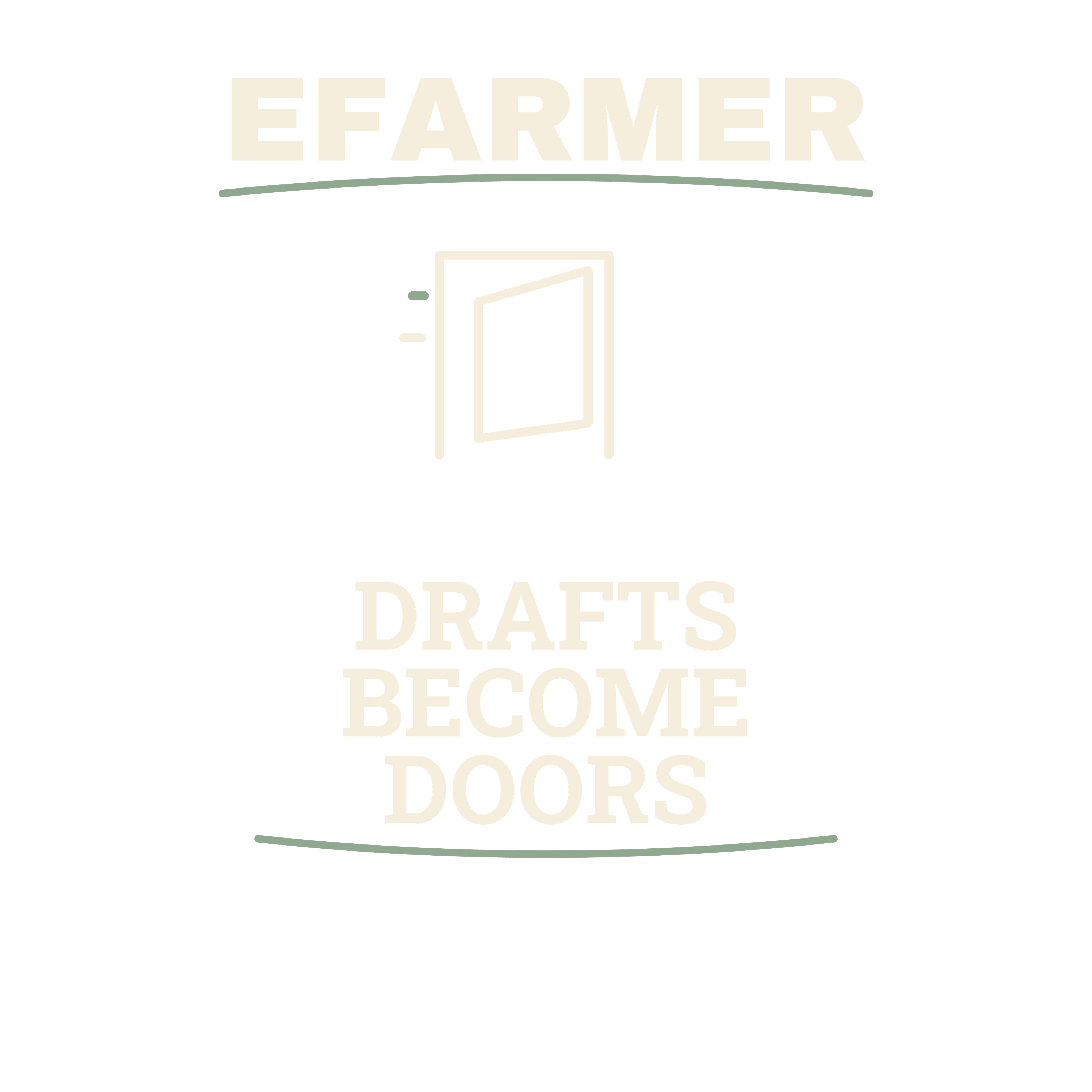 Efarmer — Drafts Become Doors Hoodie — Black, view 3