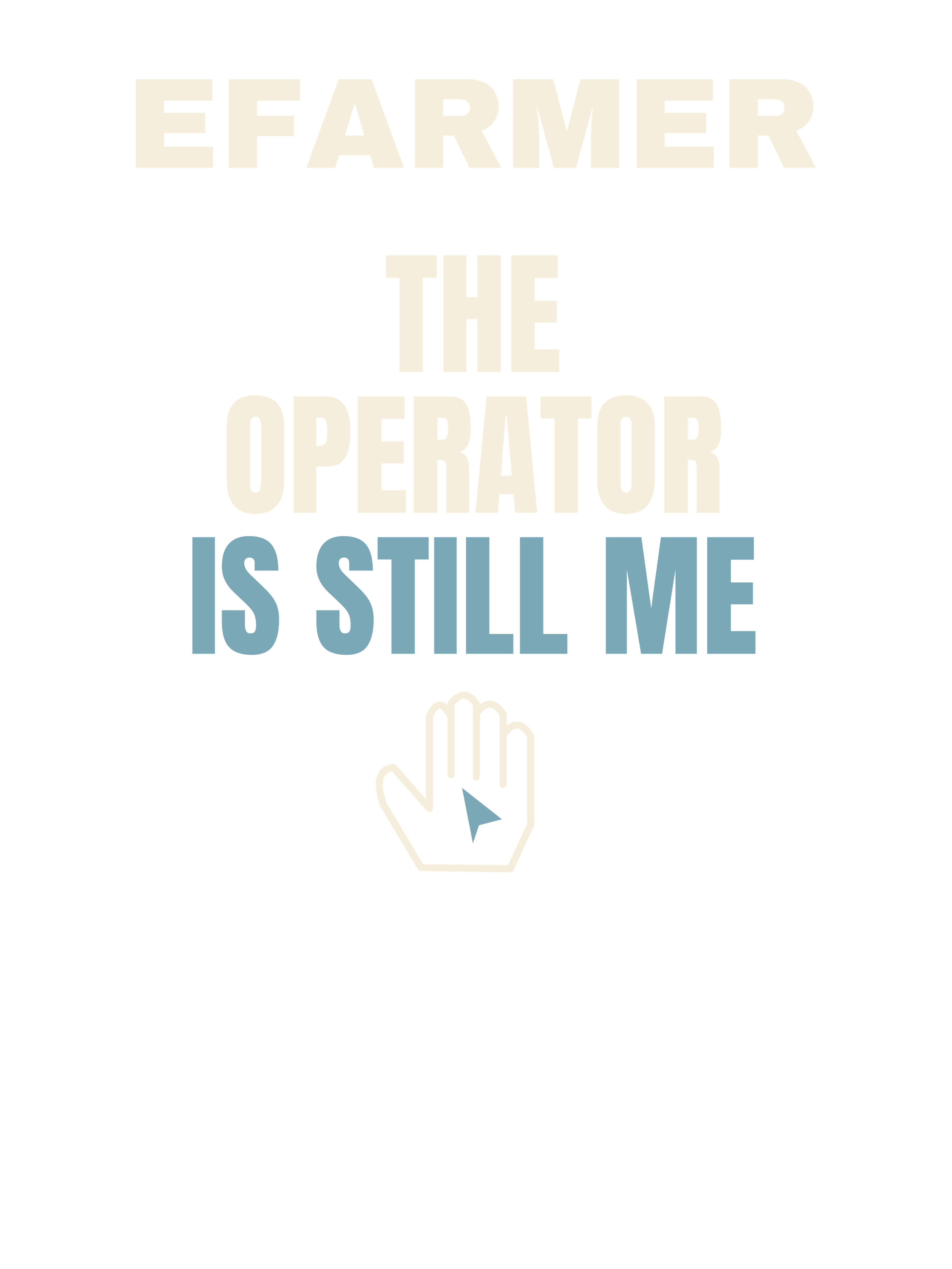 Efarmer — The Operator Is Still Me Tee — Black, view 3