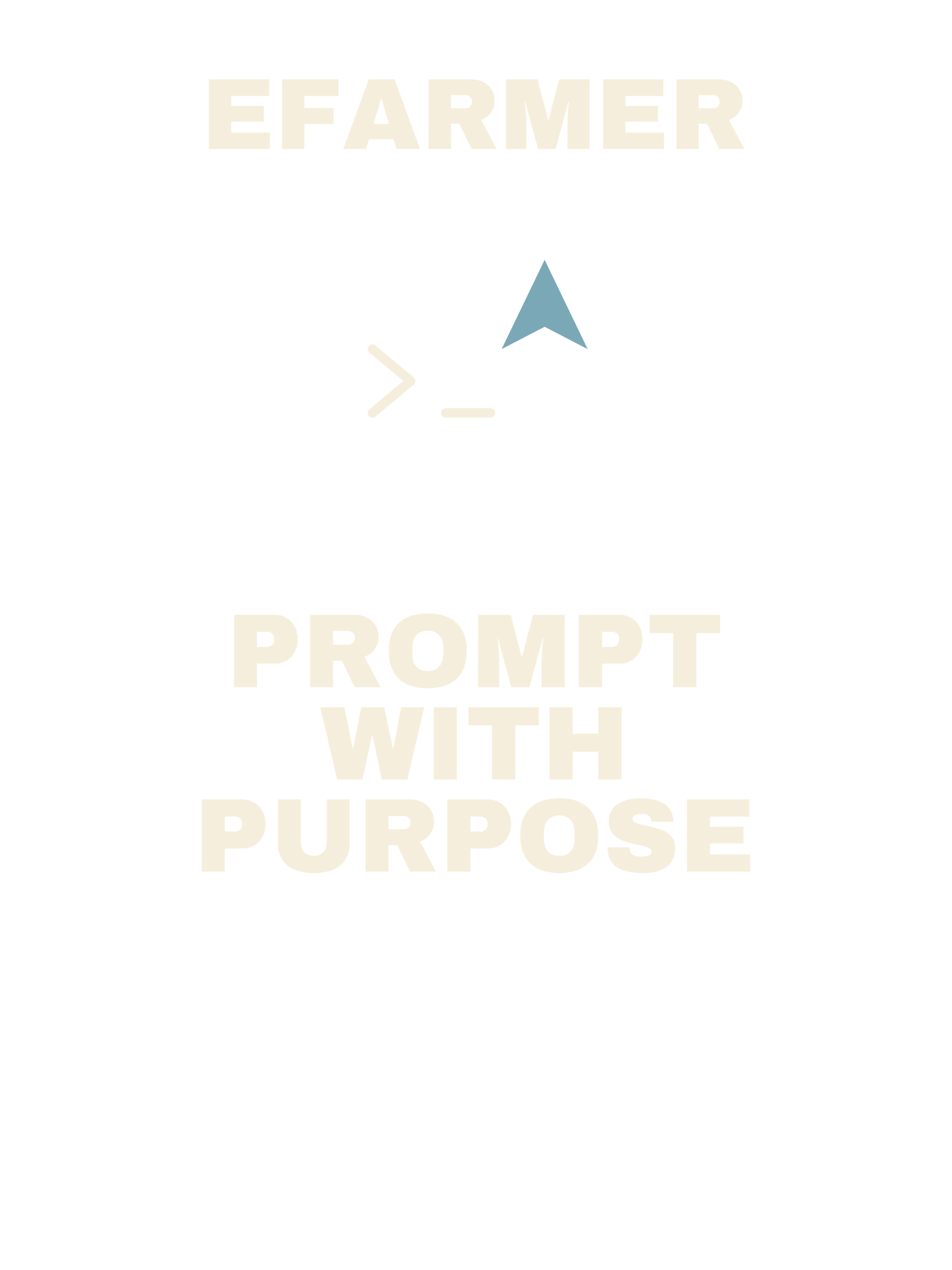 Efarmer — Prompt With Purpose Tee — Black, view 3