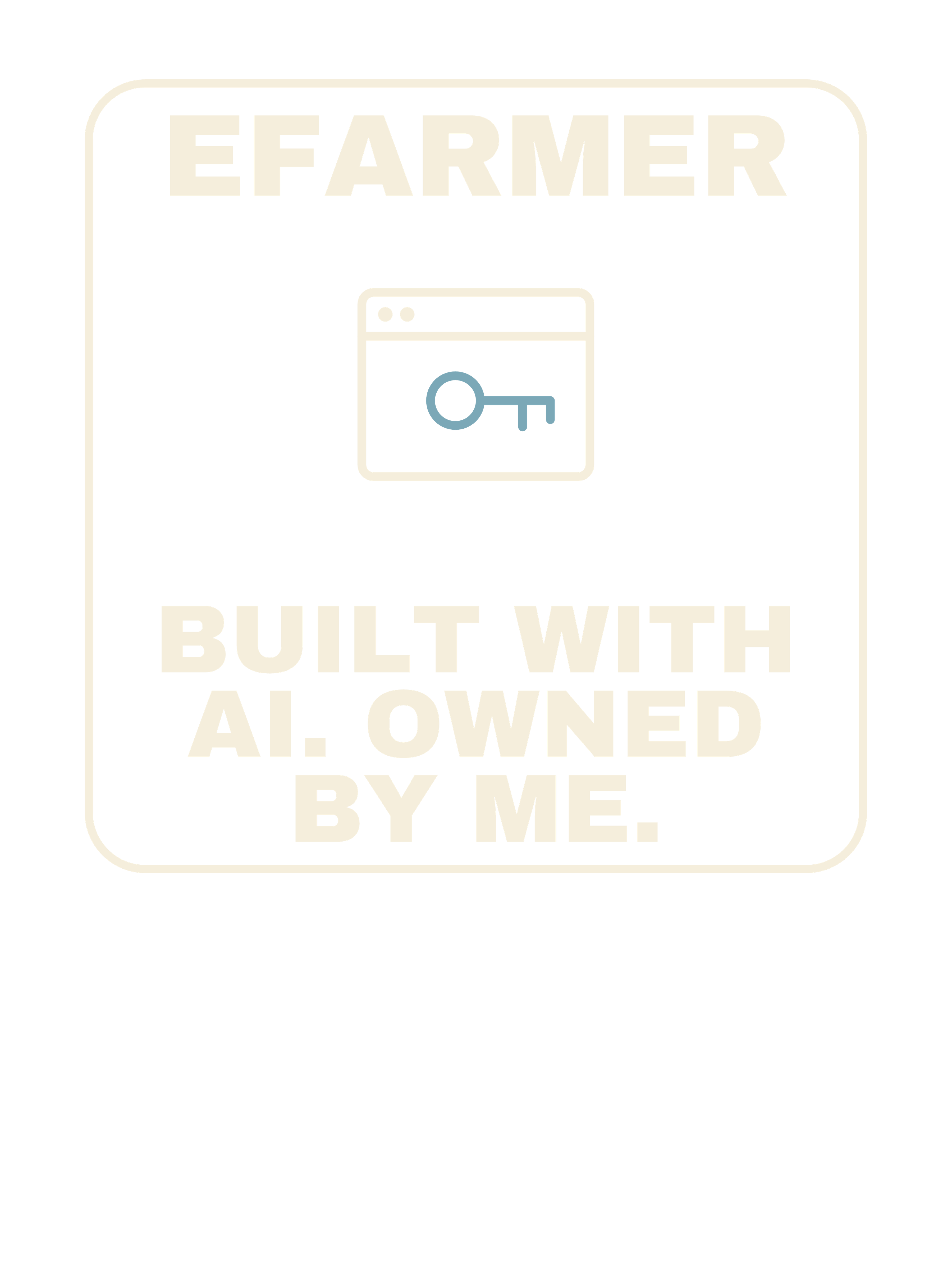 Efarmer — Built With AI. Owned by Me. Tee — Black, view 3