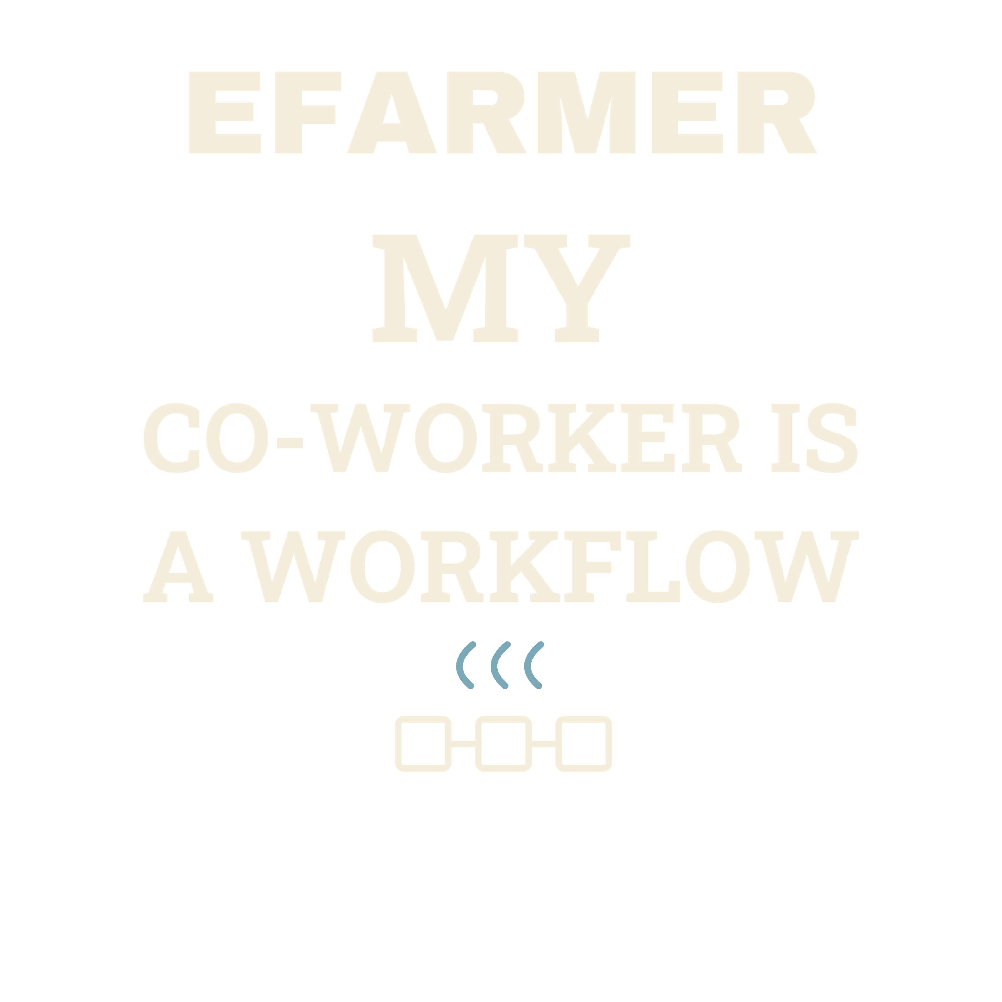 Efarmer — My Co-Worker Is a Workflow Hoodie — Black, view 3