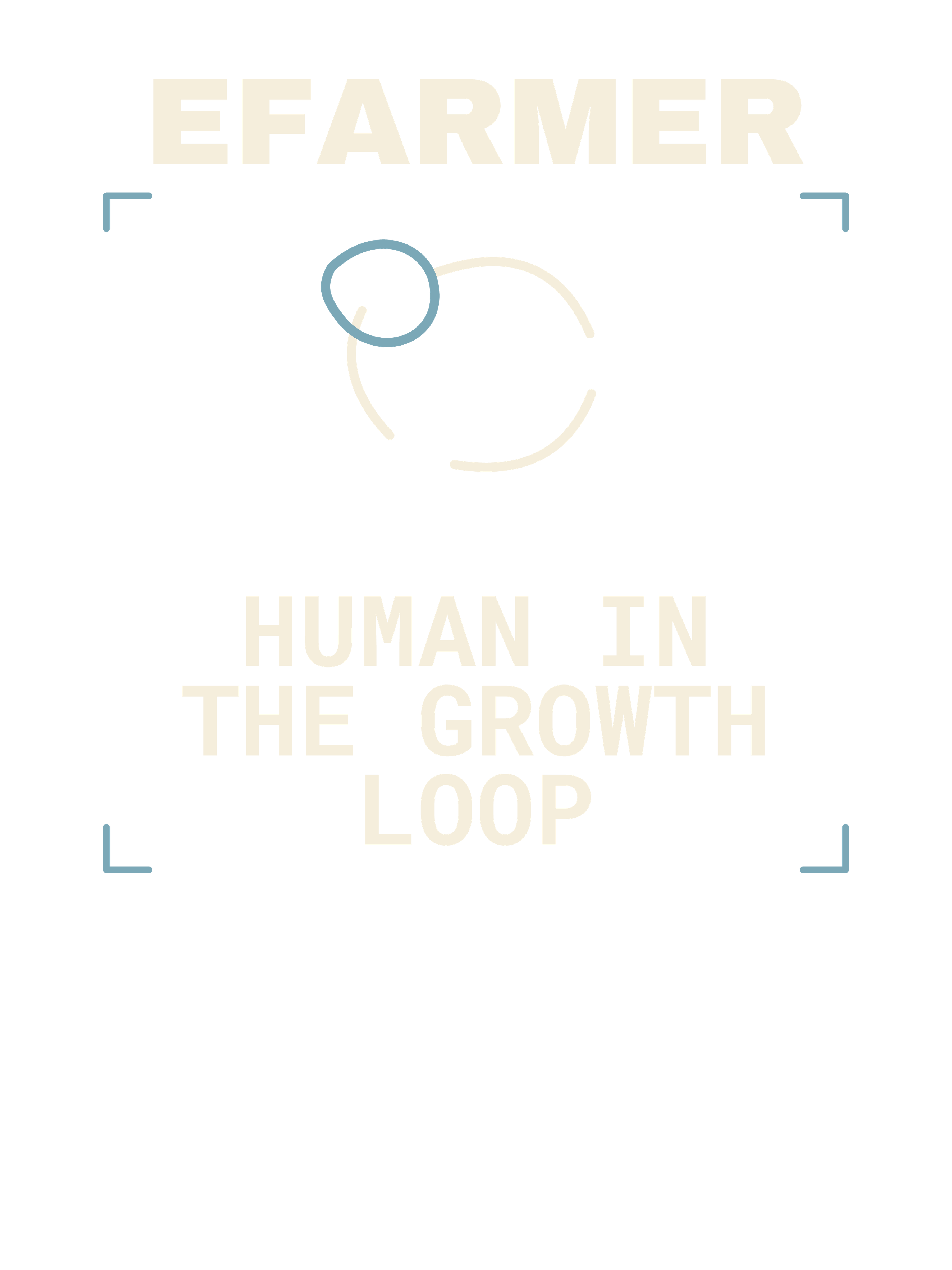 Efarmer — Human in the Growth Loop Tee — Black, view 3