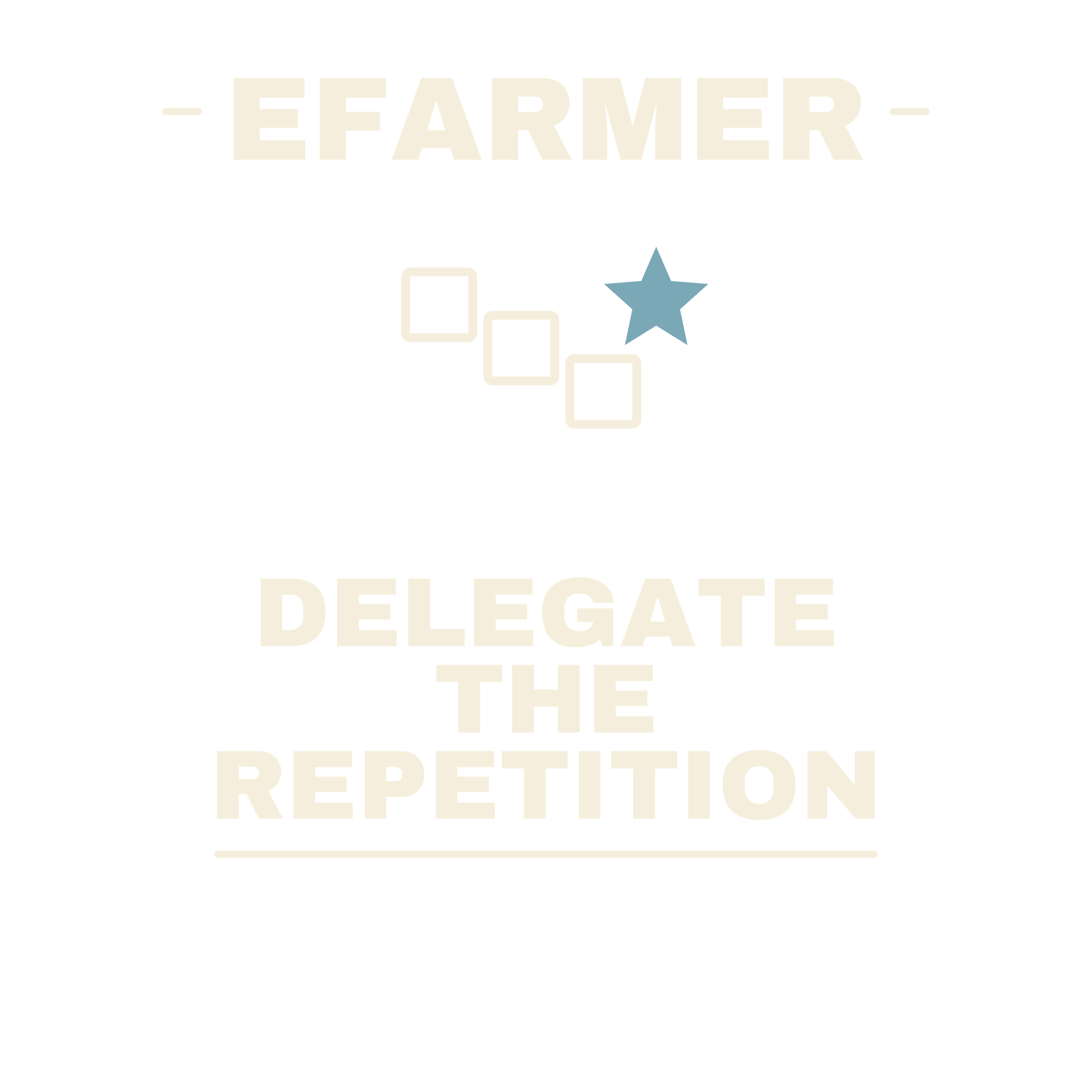 Efarmer — Delegate the Repetition Hoodie — Black, view 3