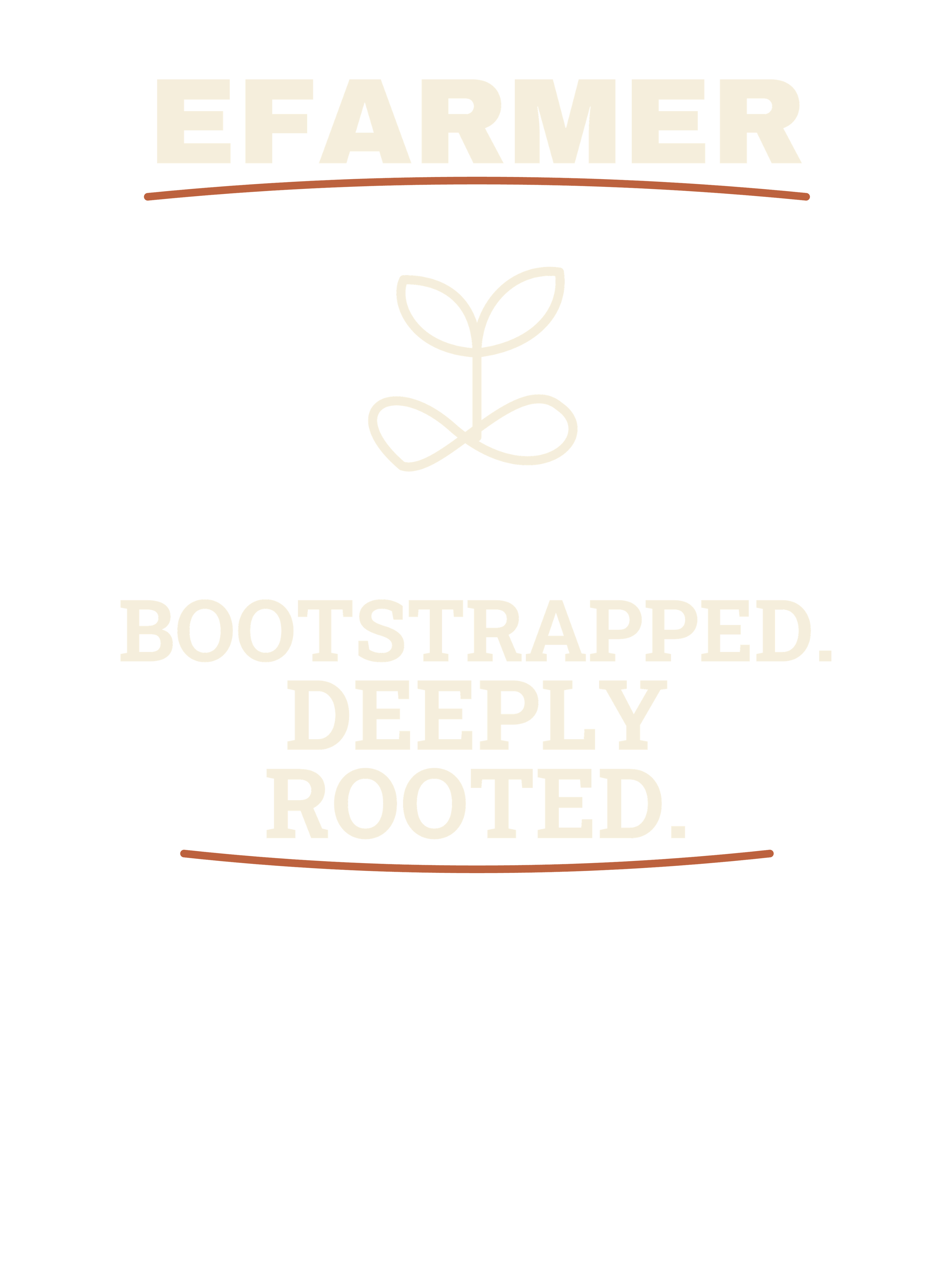 Efarmer — Bootstrapped. Deeply Rooted. Tee — Black, view 3