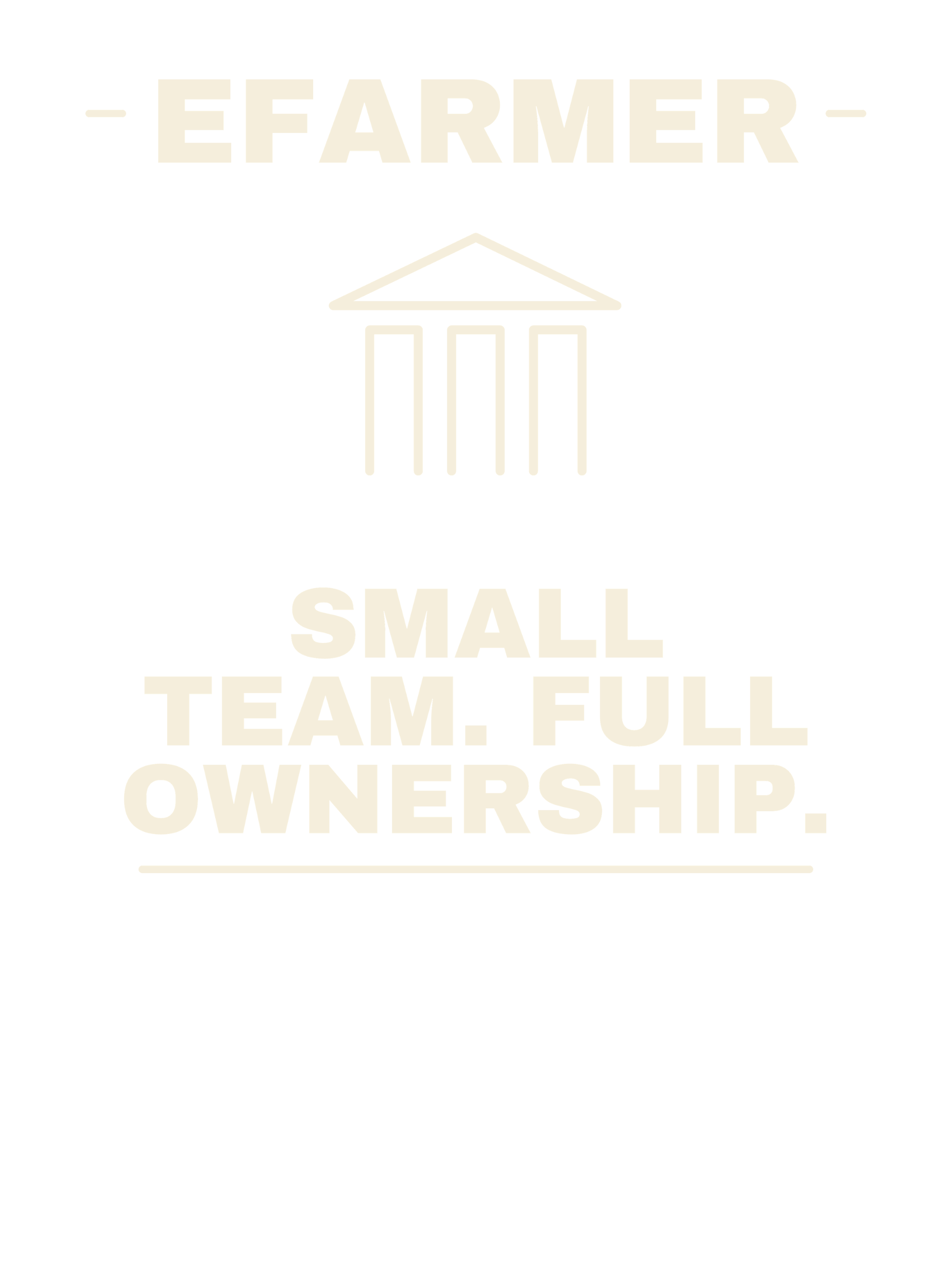 Efarmer — Small Team. Full Ownership. Tee — Black, view 3