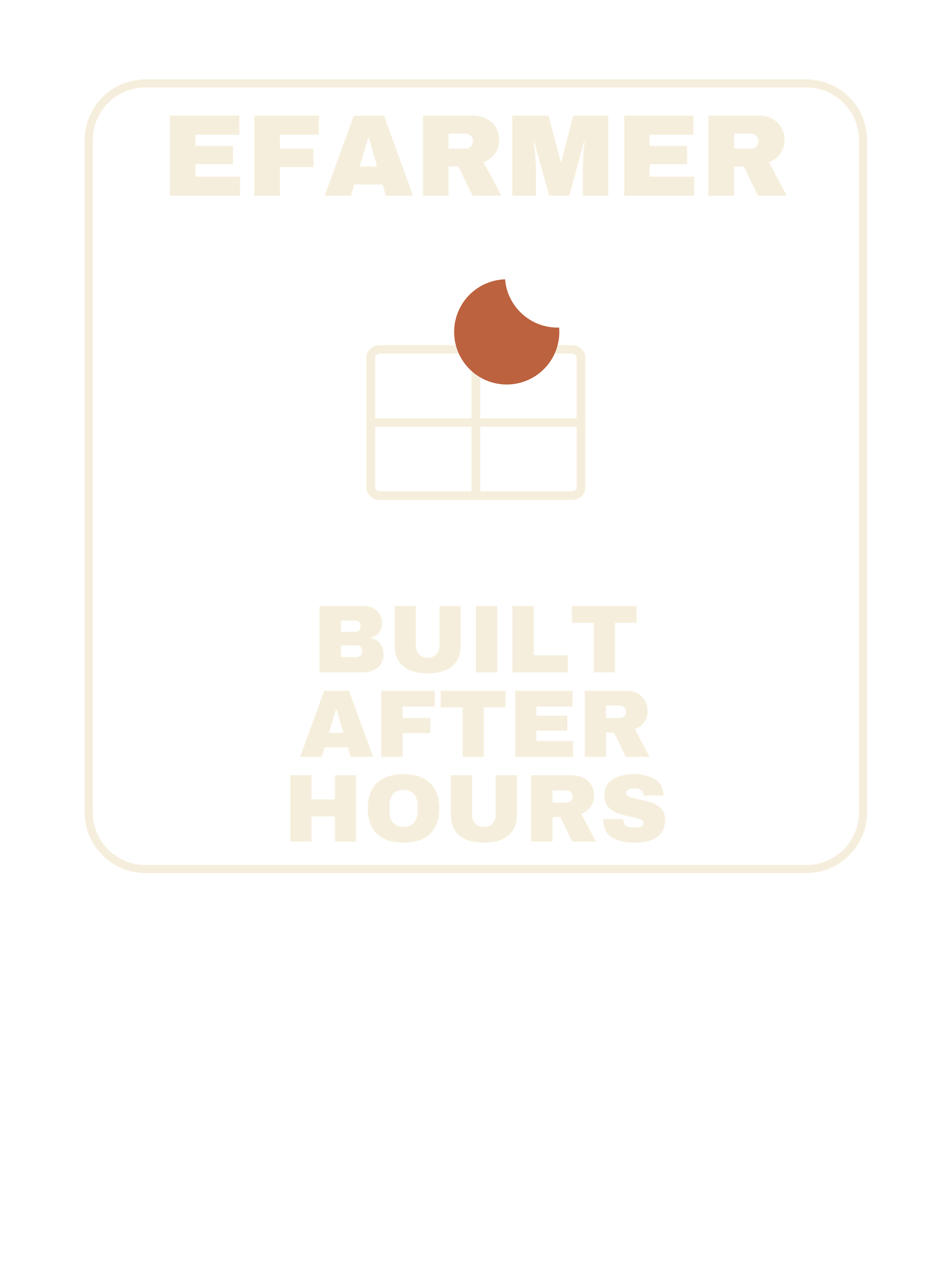 Efarmer — Built After Hours Tee — Black, view 3