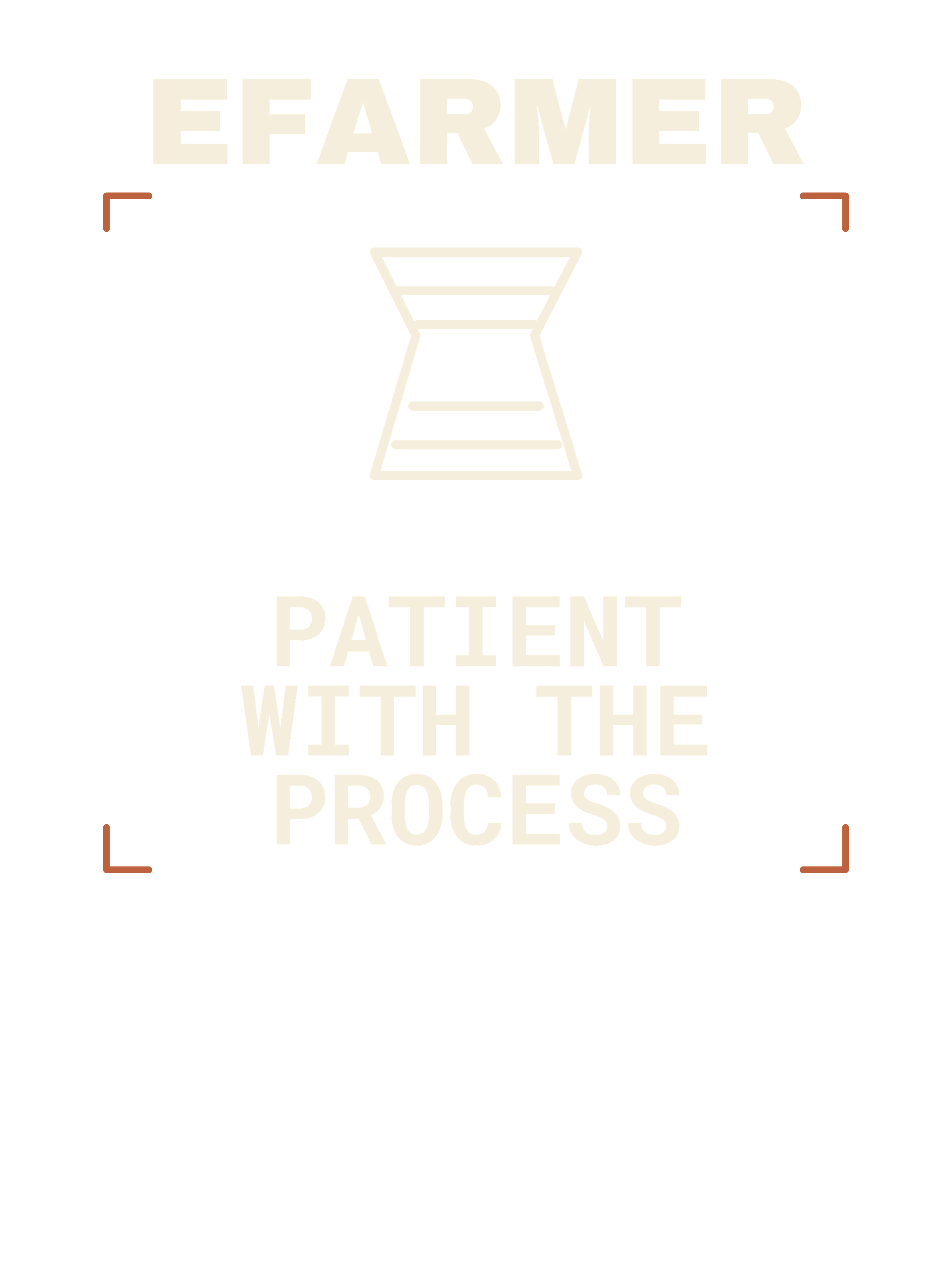 Efarmer — Patient With the Process Tee — Black, view 3