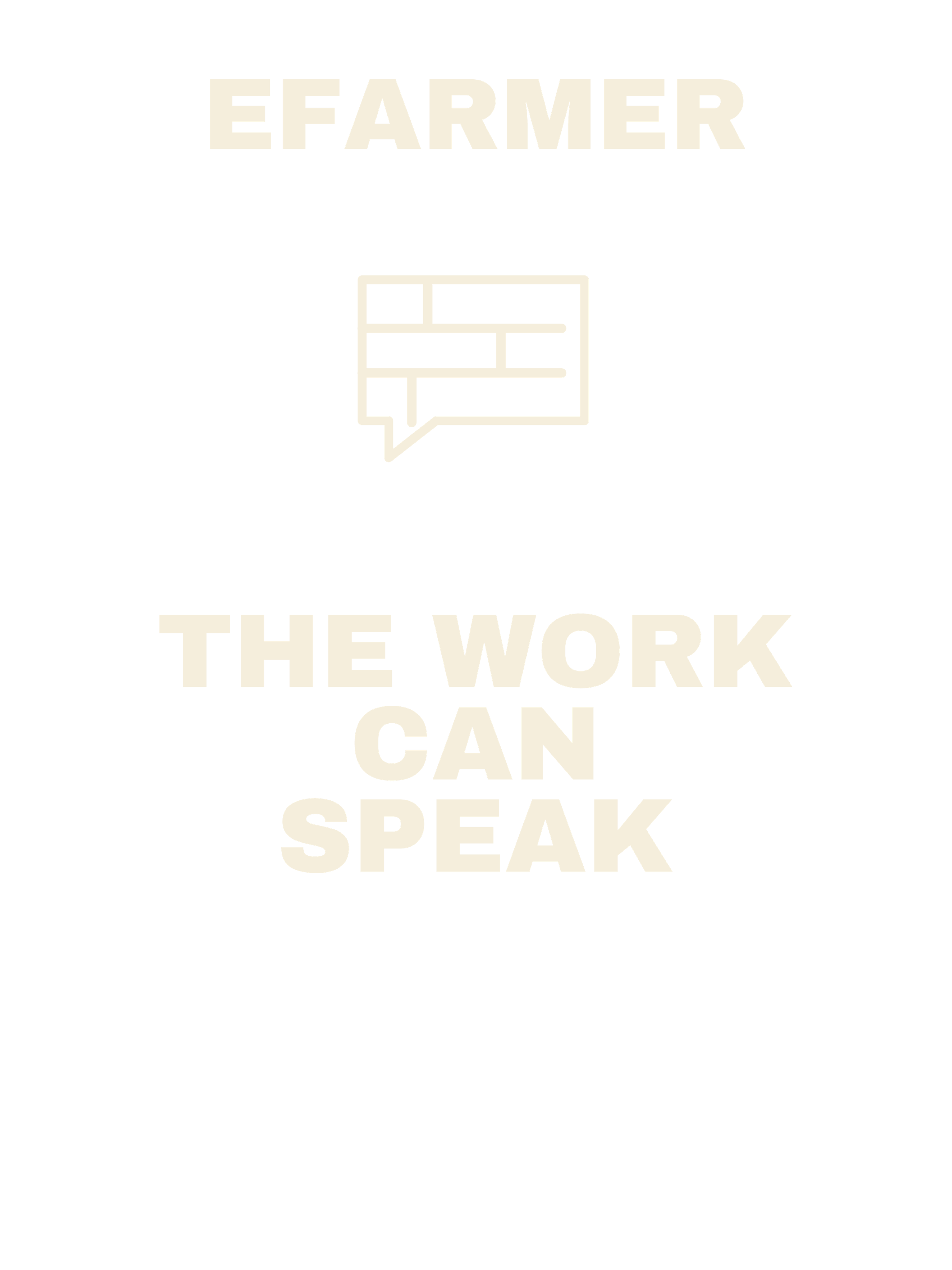 Efarmer — The Work Can Speak Tee — Black, view 3