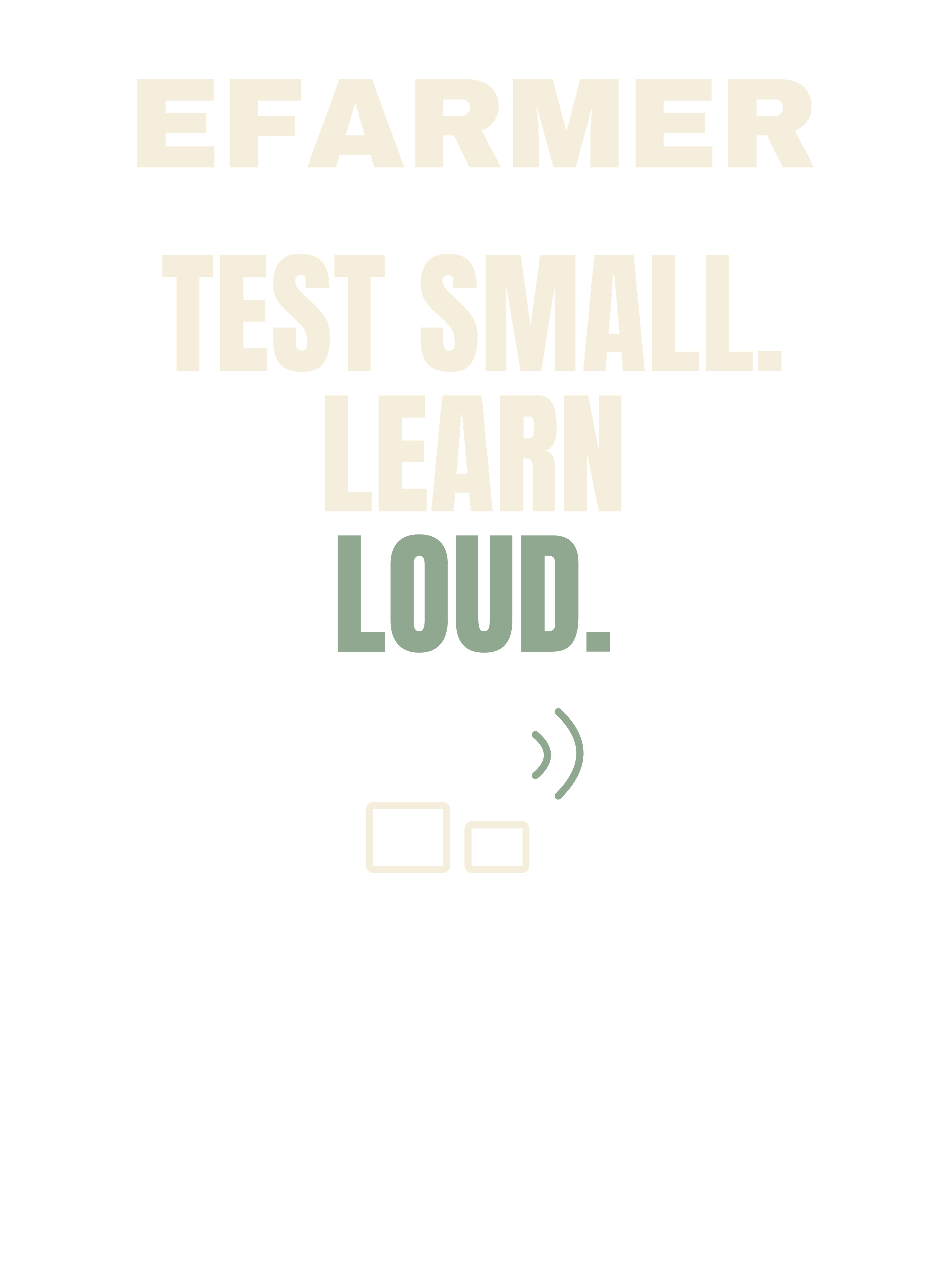 Efarmer — Test Small. Learn Loud. Tee — Black, view 3