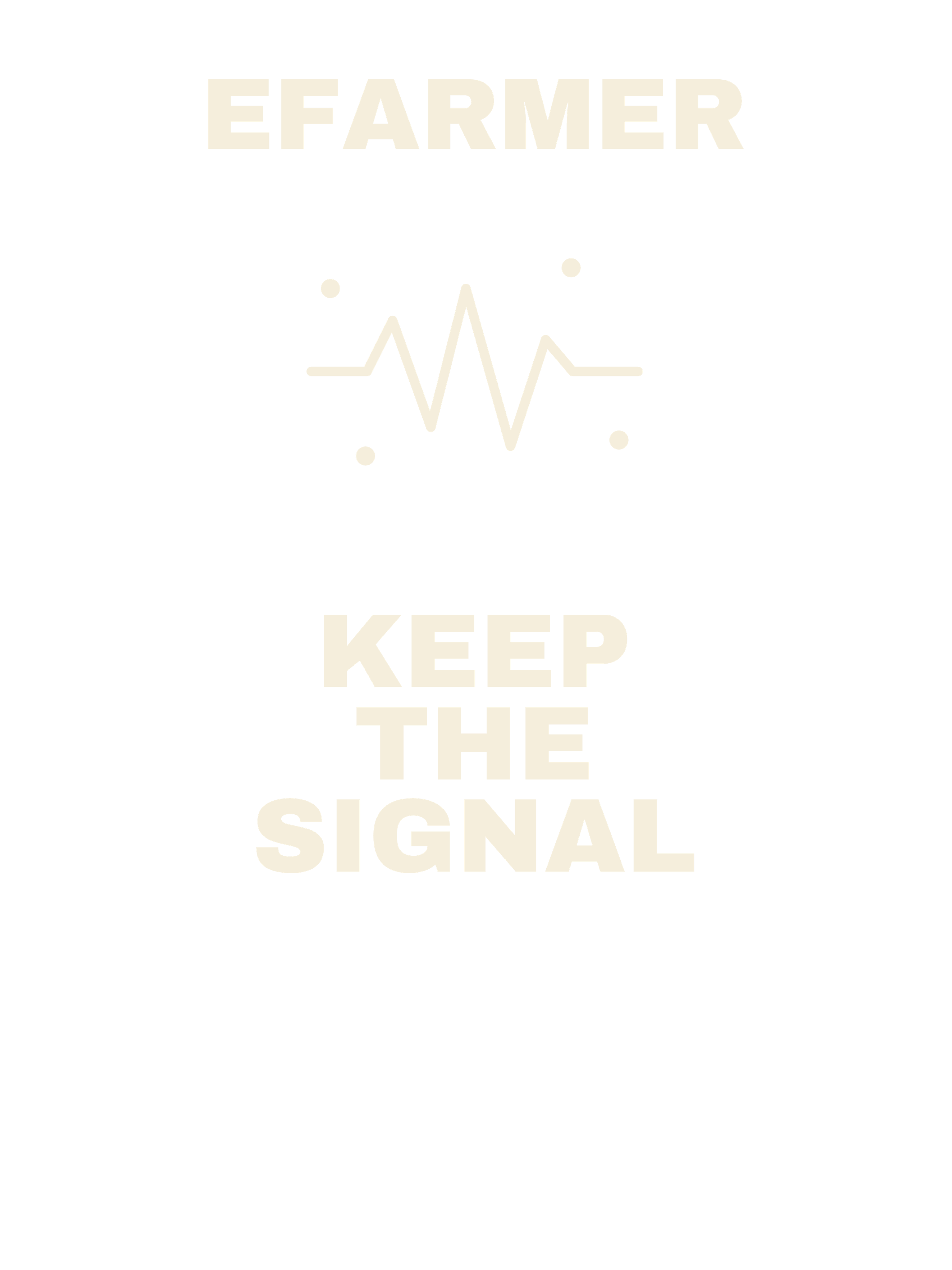 Efarmer — Keep the Signal Tee — Black, view 3