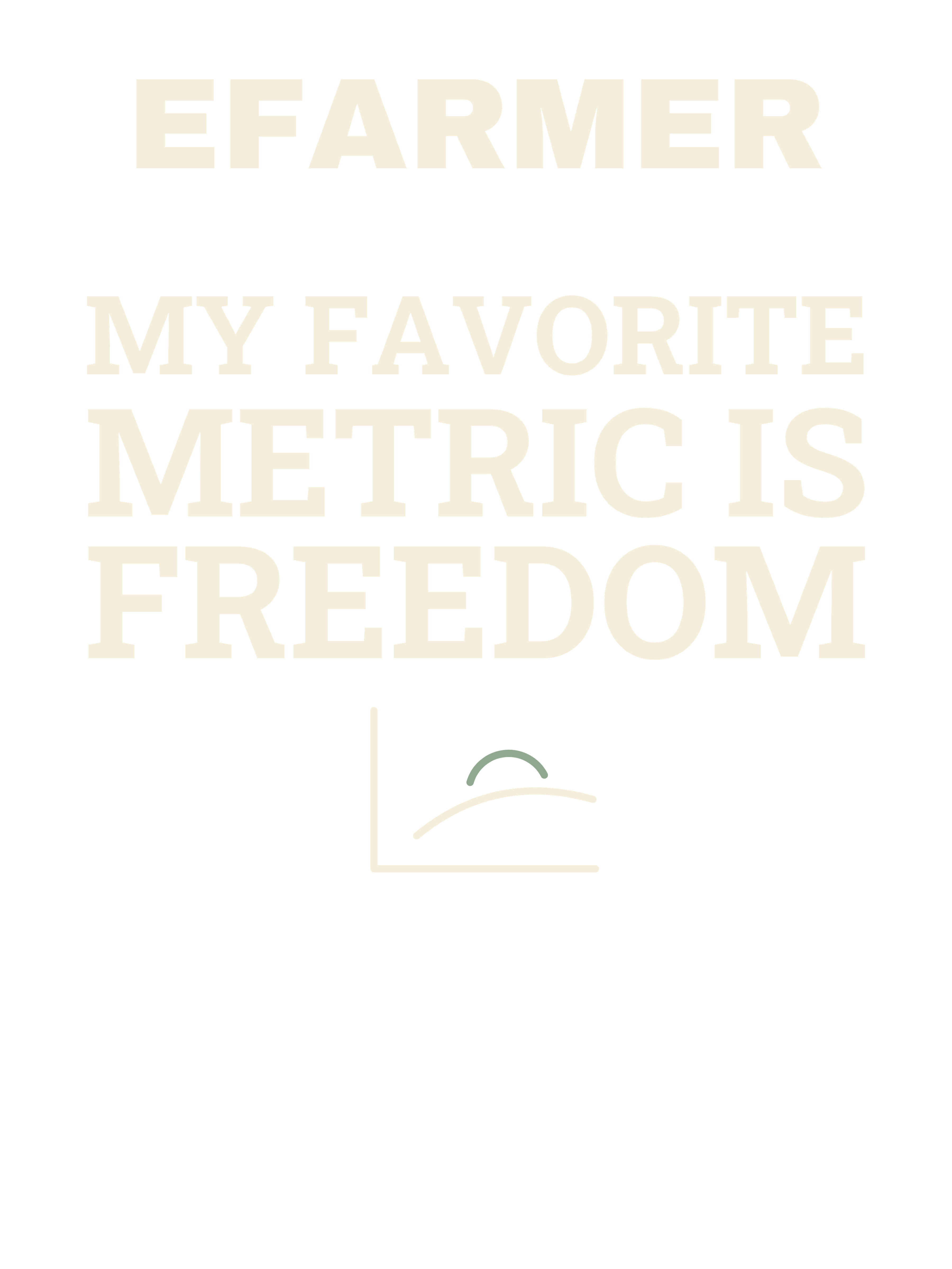 Efarmer — My Favorite Metric Is Freedom Tee — Black, view 3