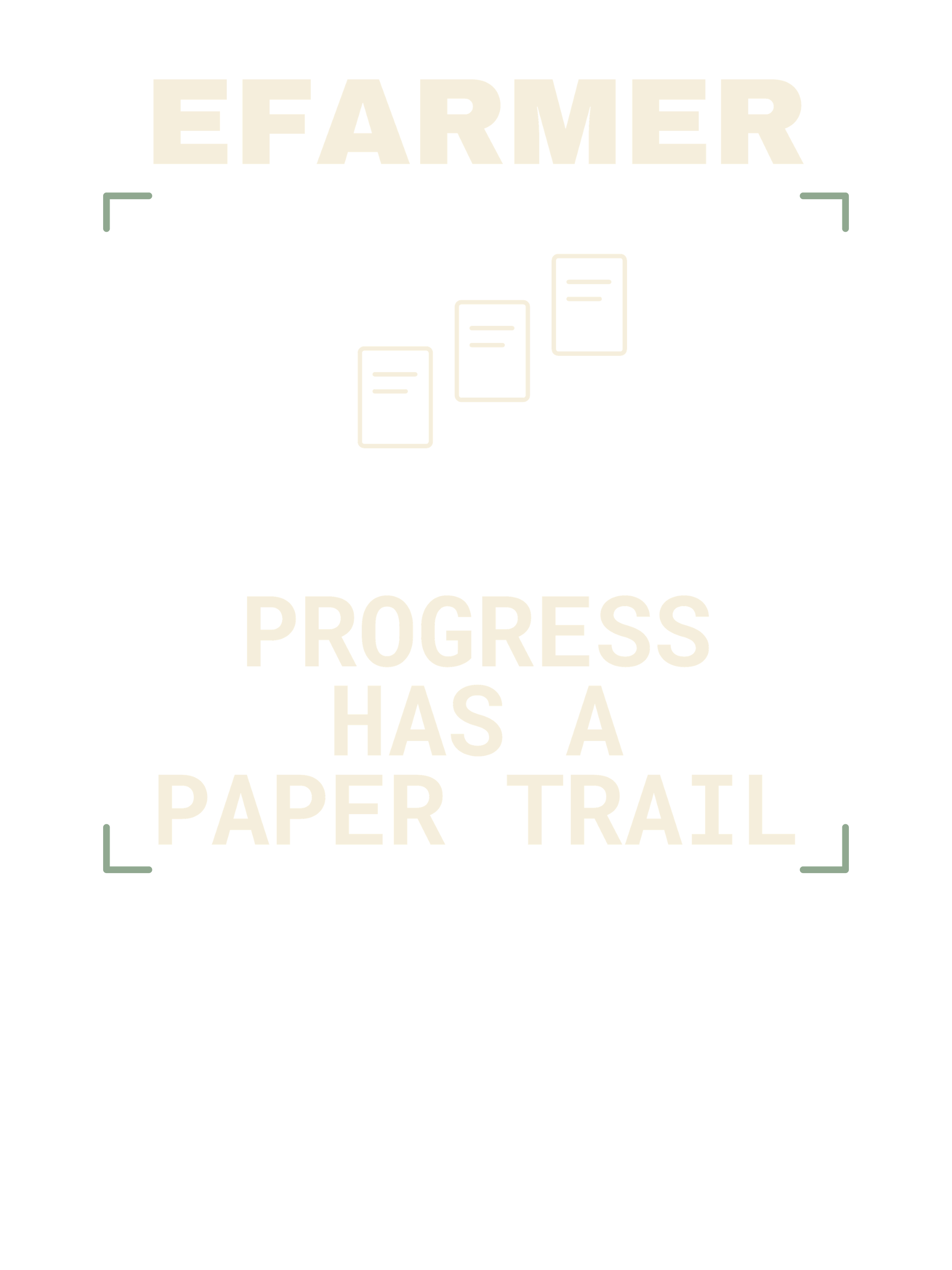Efarmer — Progress Has a Paper Trail Tee — Black, view 3