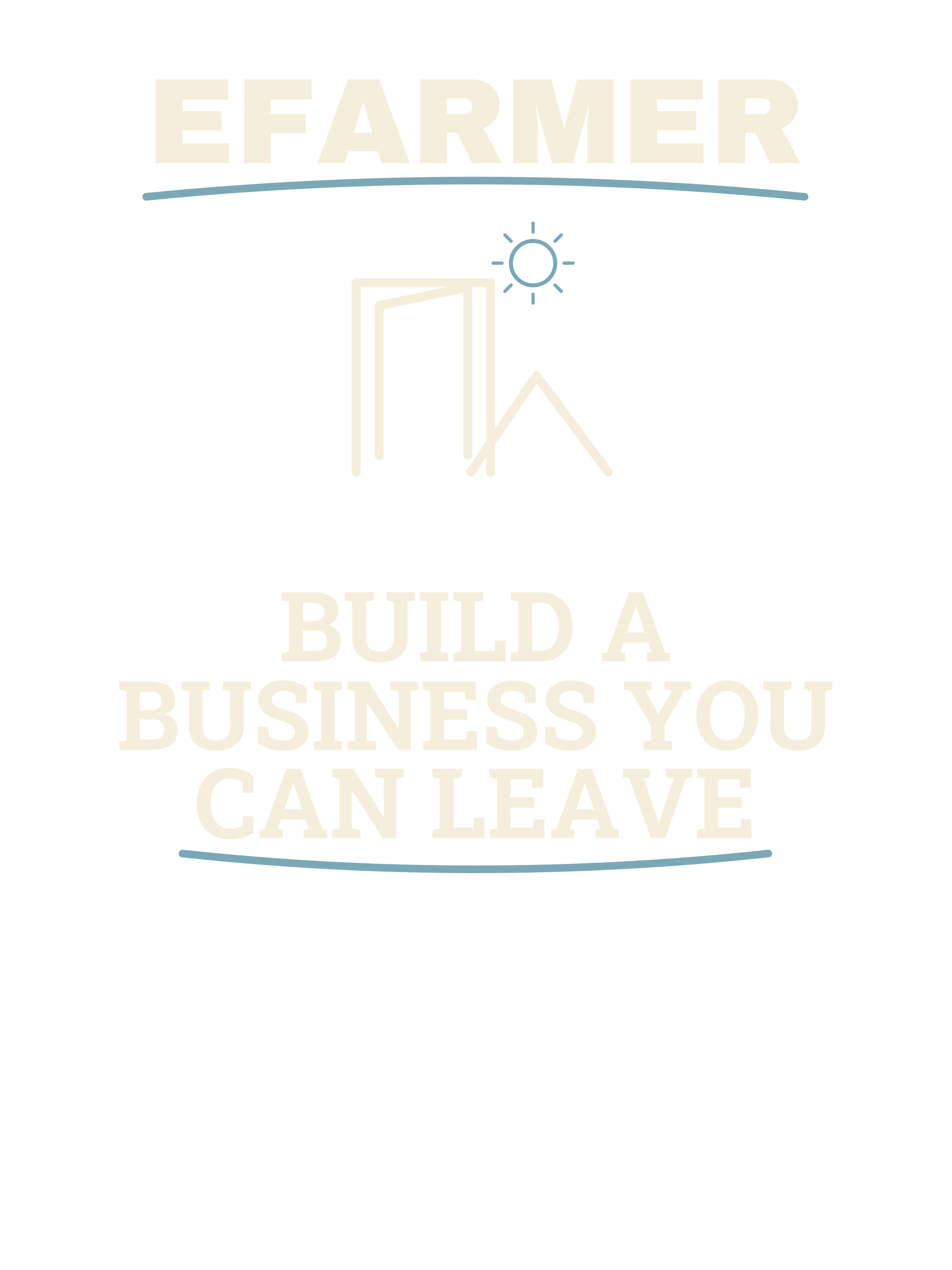 Efarmer — Build a Business You Can Leave Tee — Black, view 3