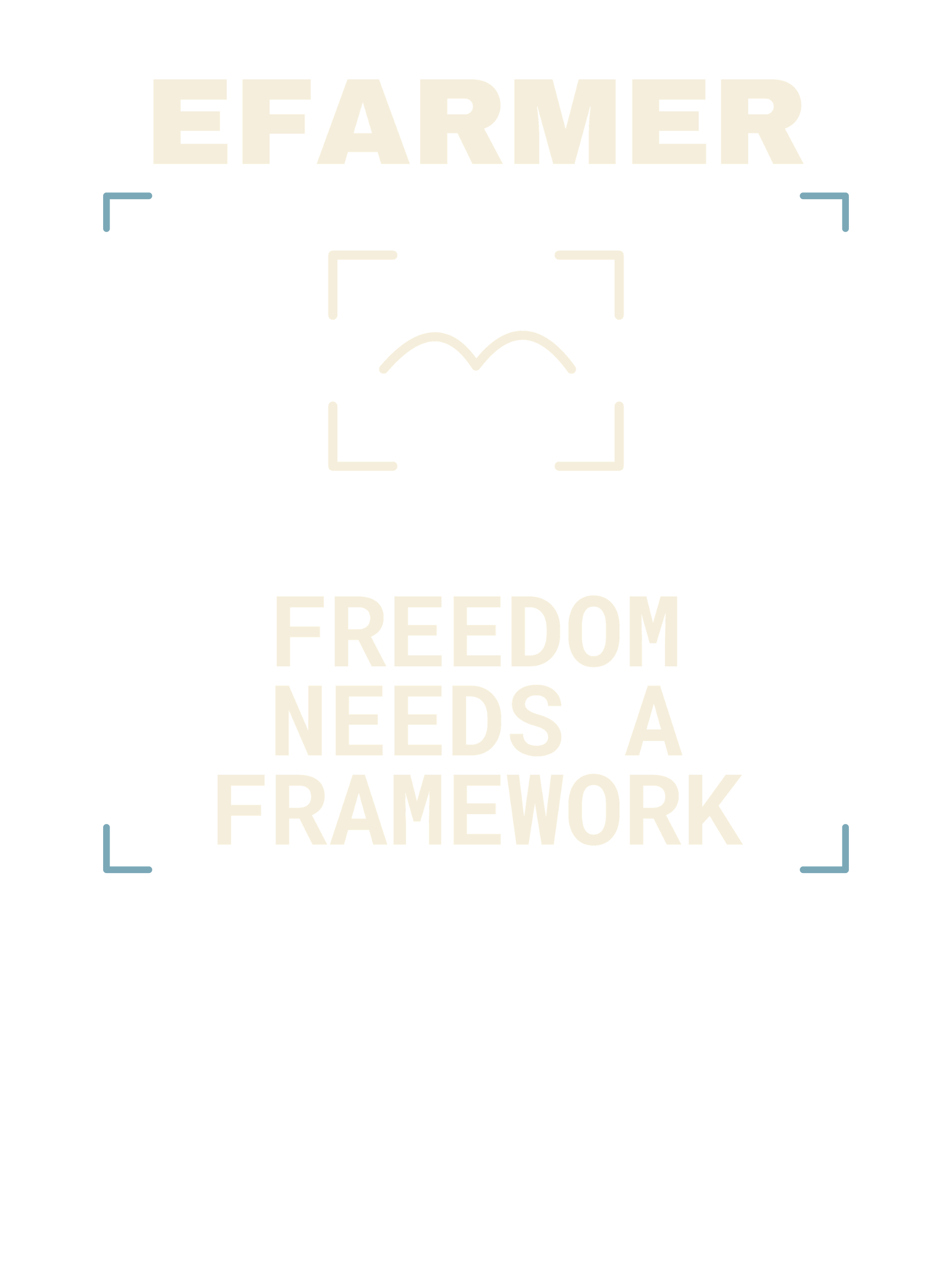 Efarmer — Freedom Needs a Framework Tee — Black, view 3
